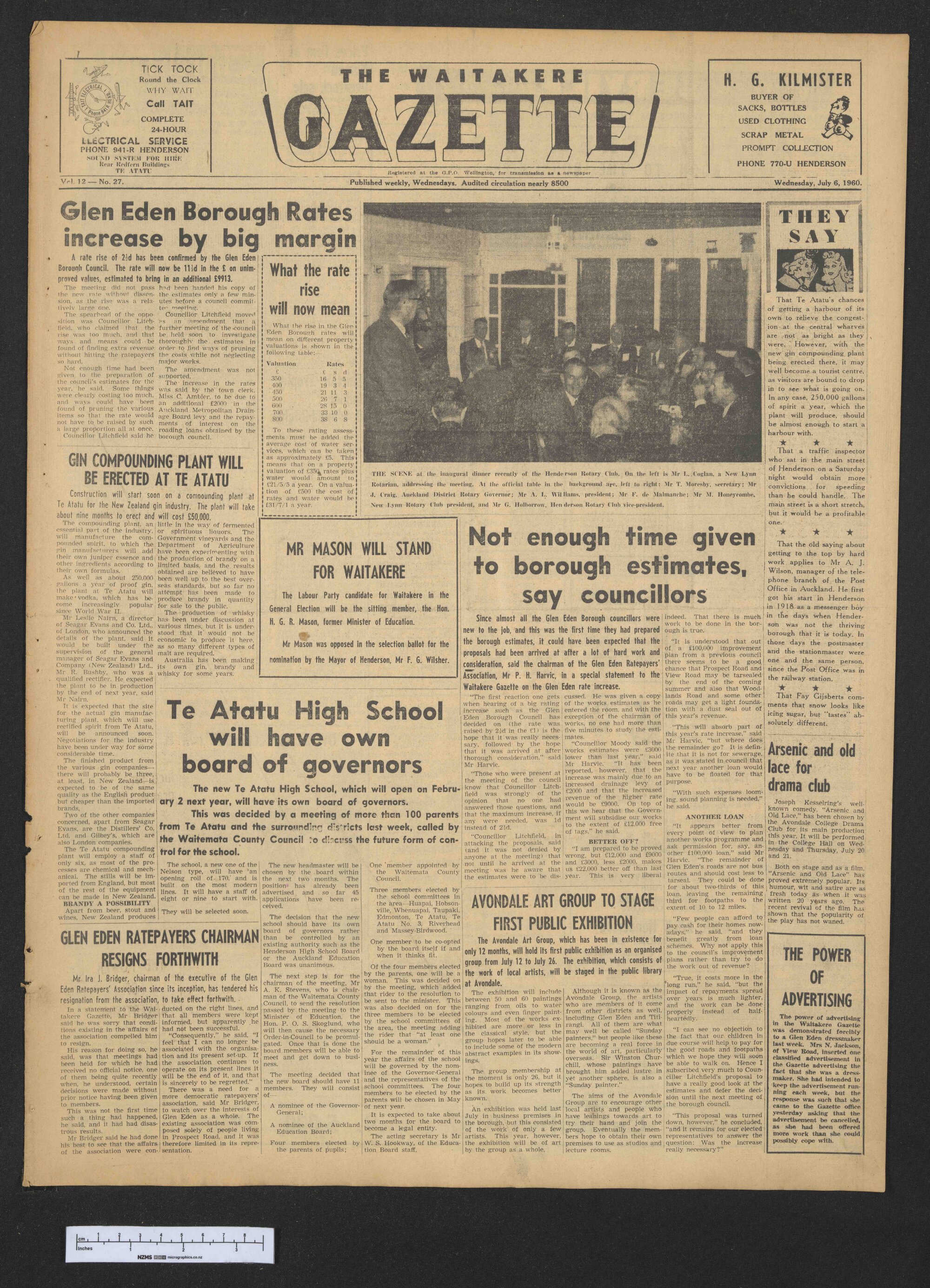 1960-07-06 Waitakere Gazette