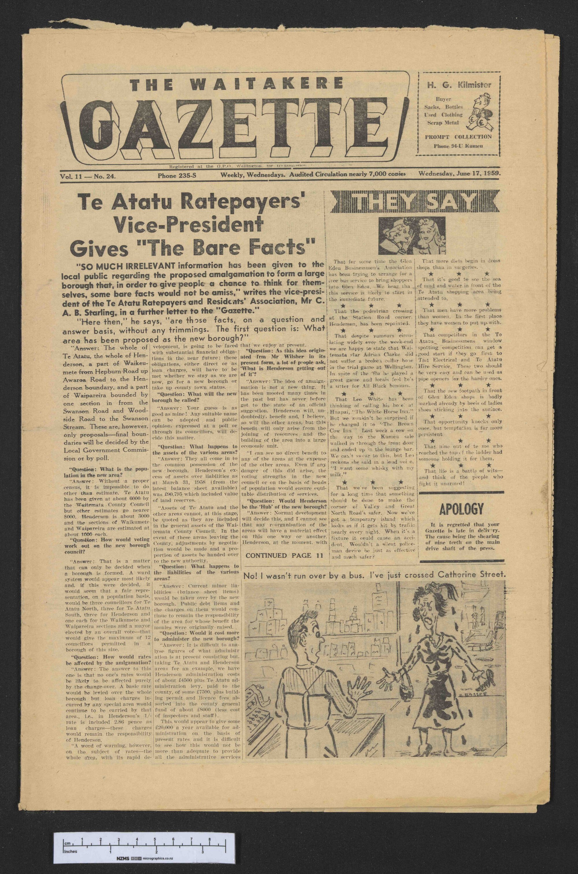 1959-06-17 Waitakere Gazette
