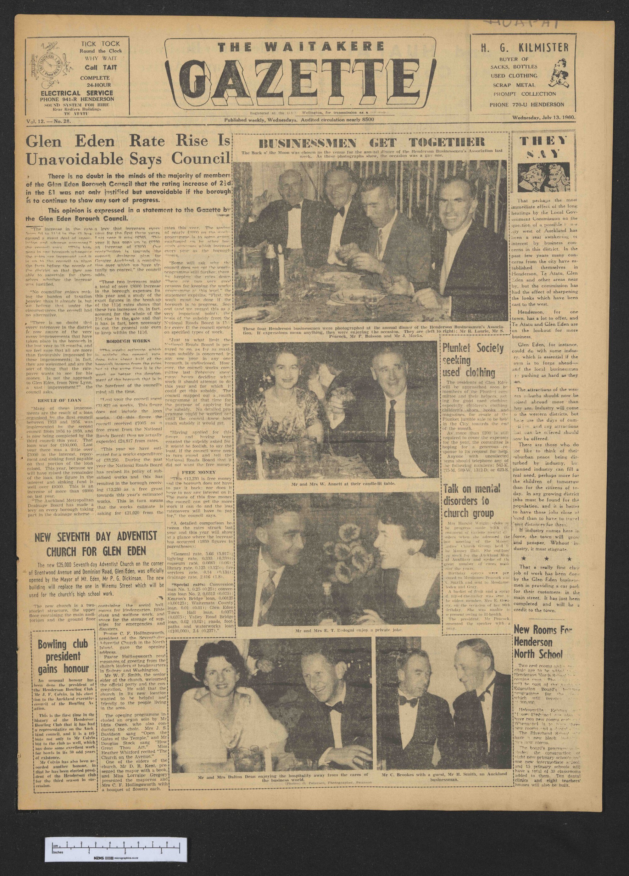 1960-07-13 Waitakere Gazette