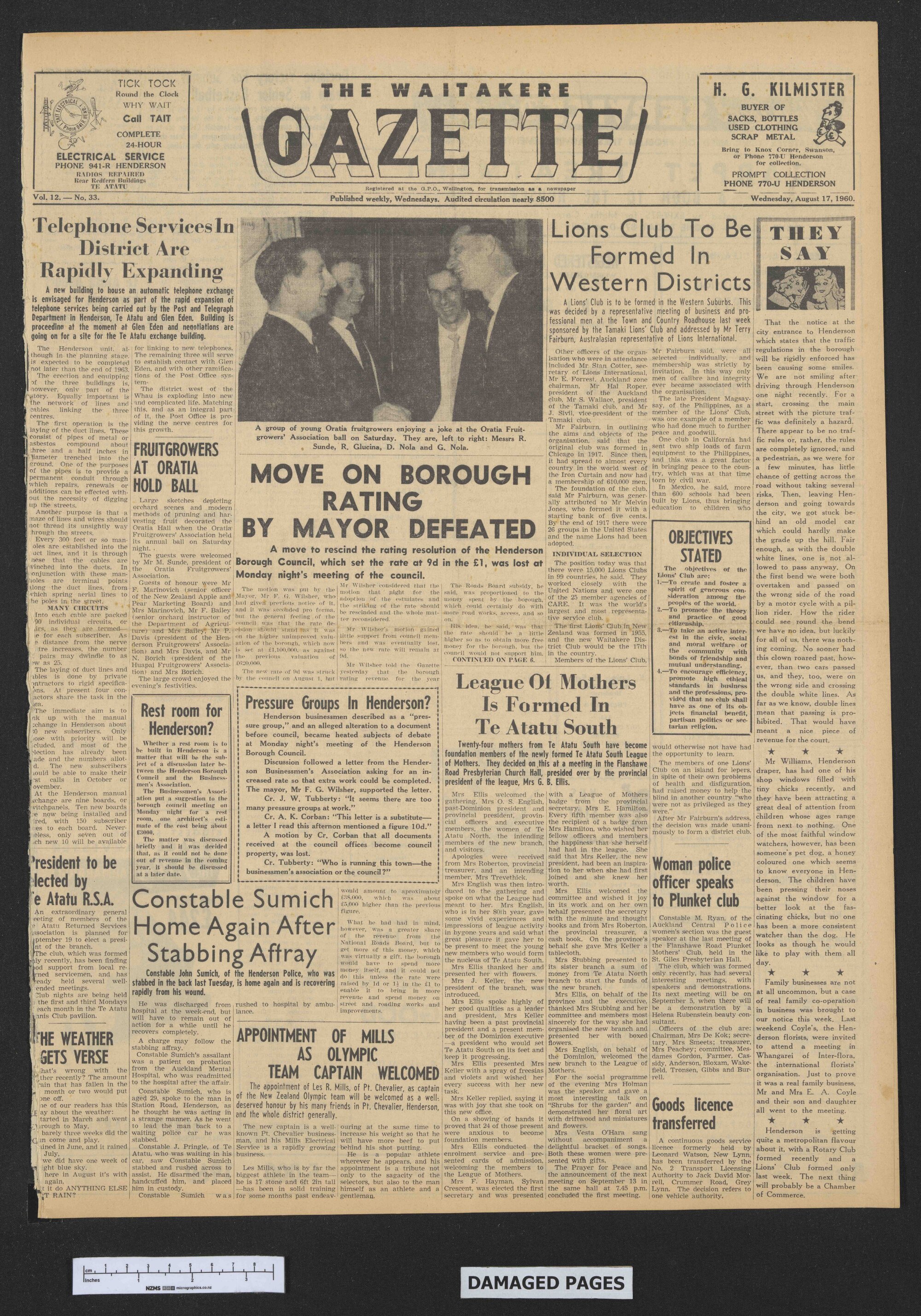 1960-08-17 Waitakere Gazette