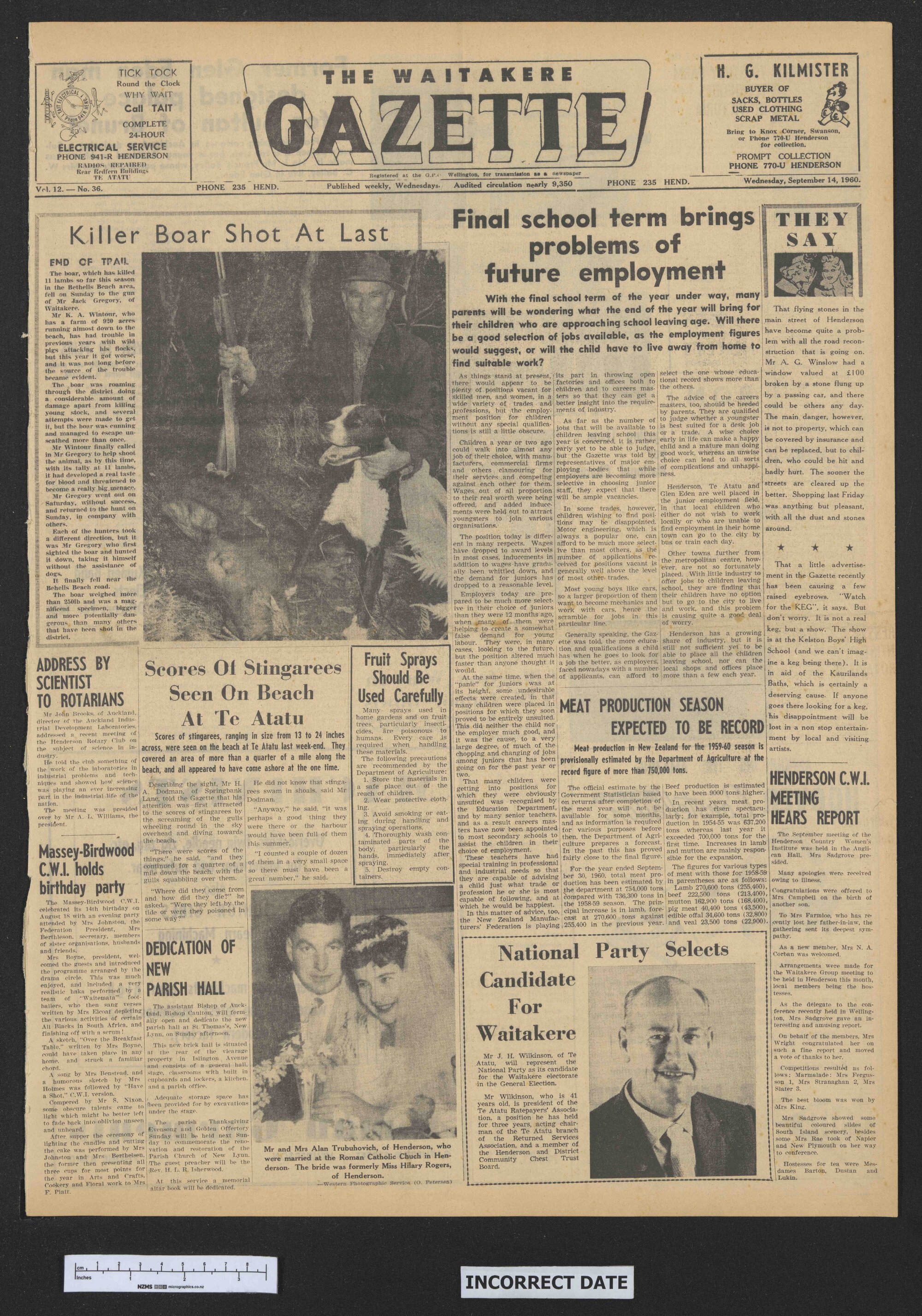1960-09-07 Waitakere Gazette