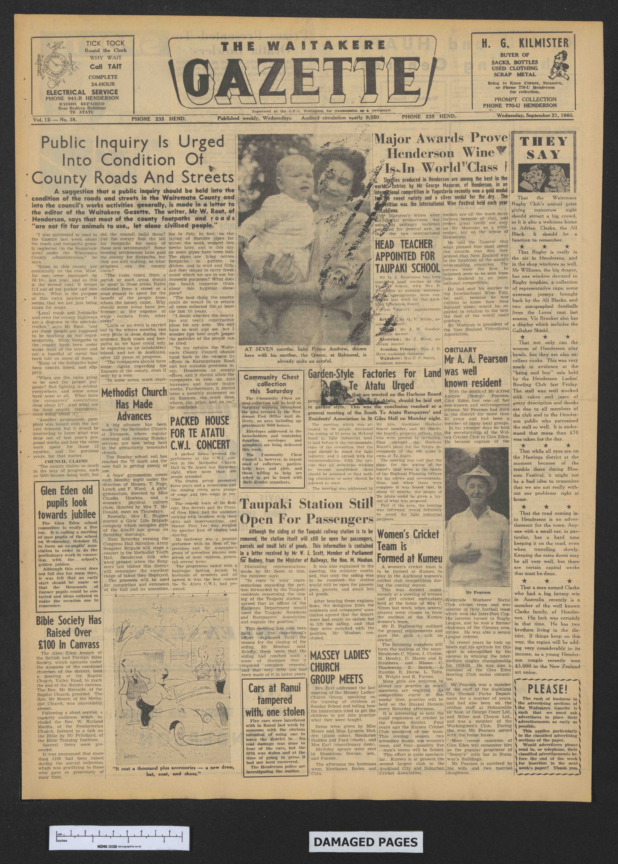 1960-09-21 Waitakere Gazette