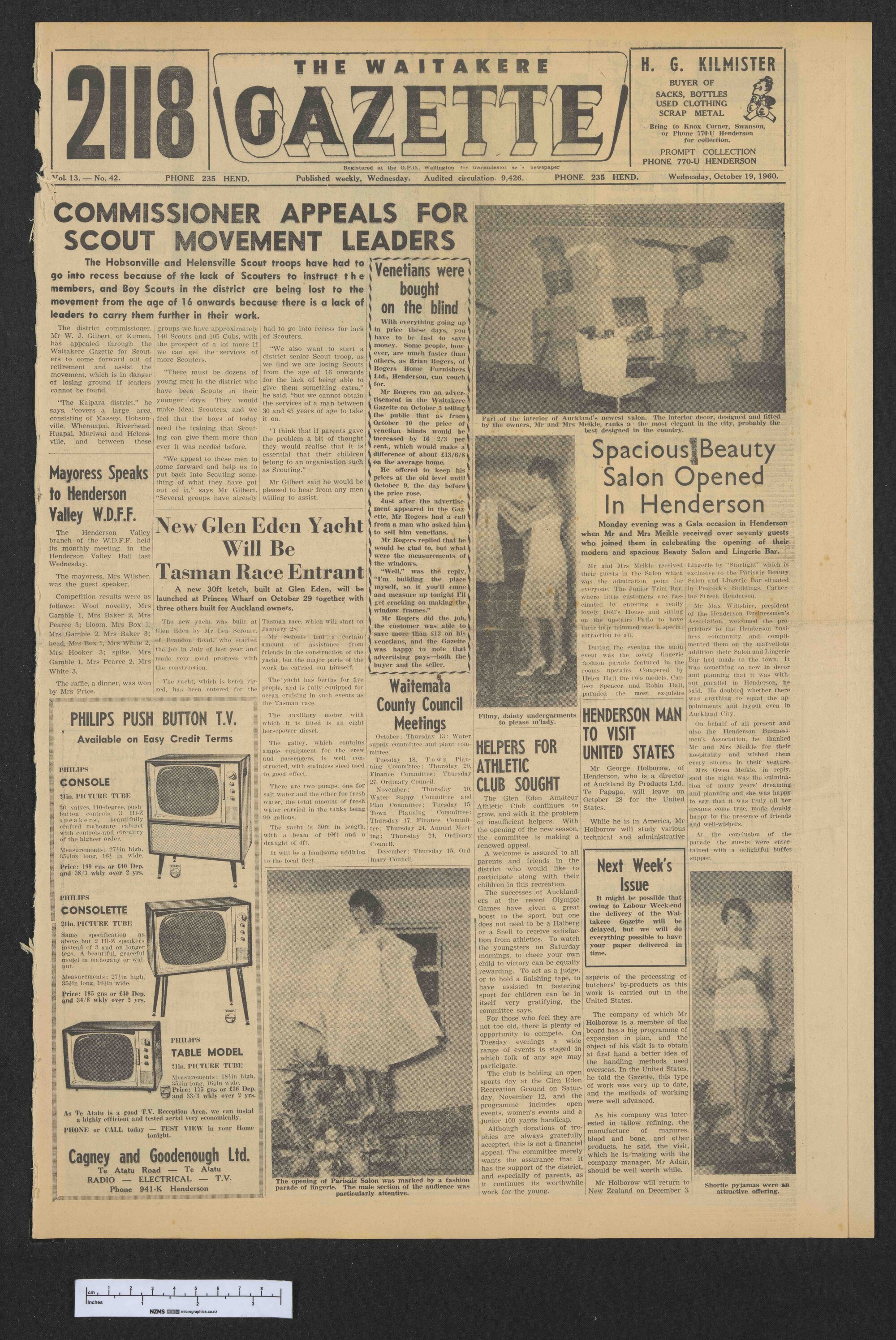 1960-10-19 Waitakere Gazette