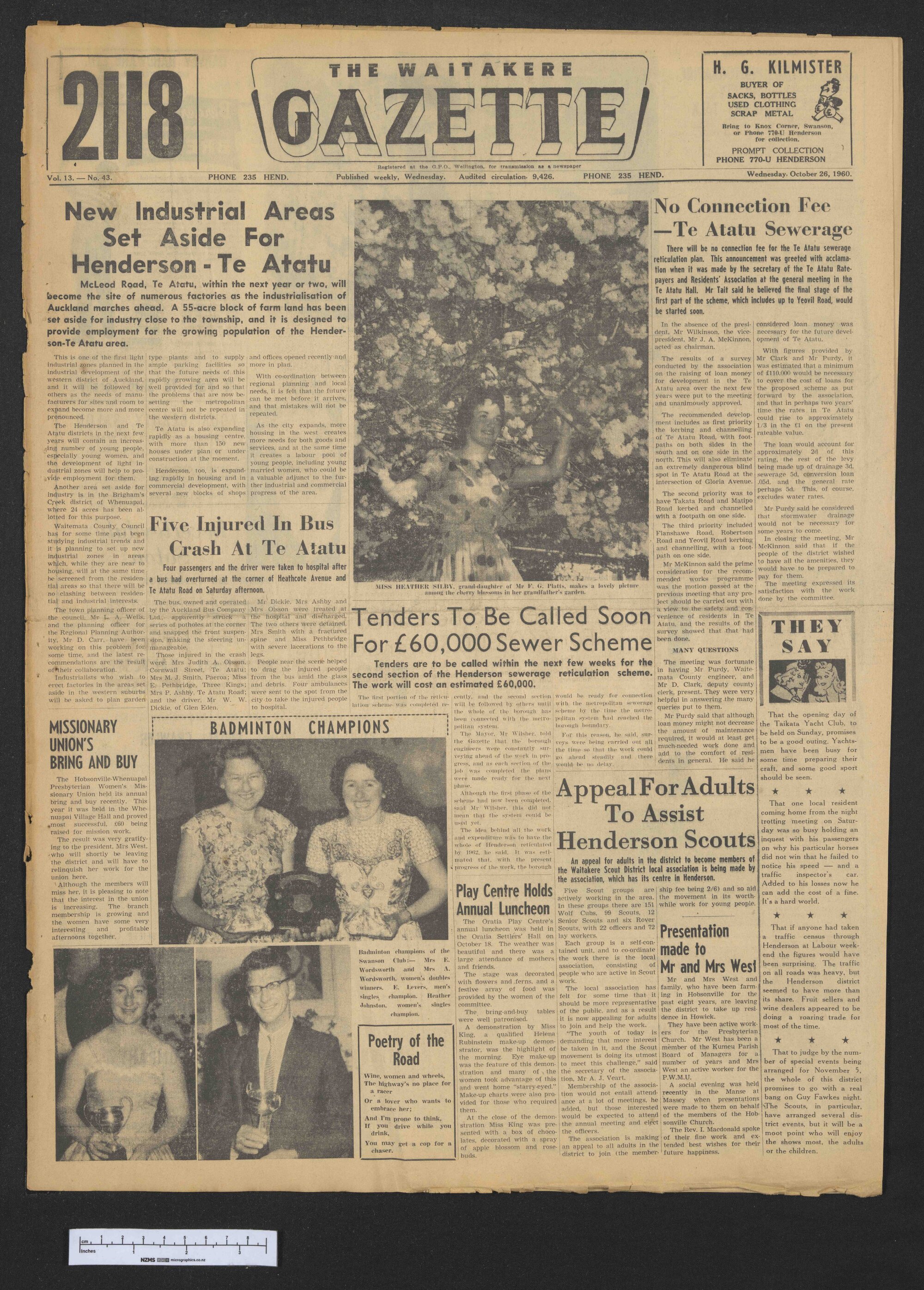 1960-10-26 Waitakere Gazette