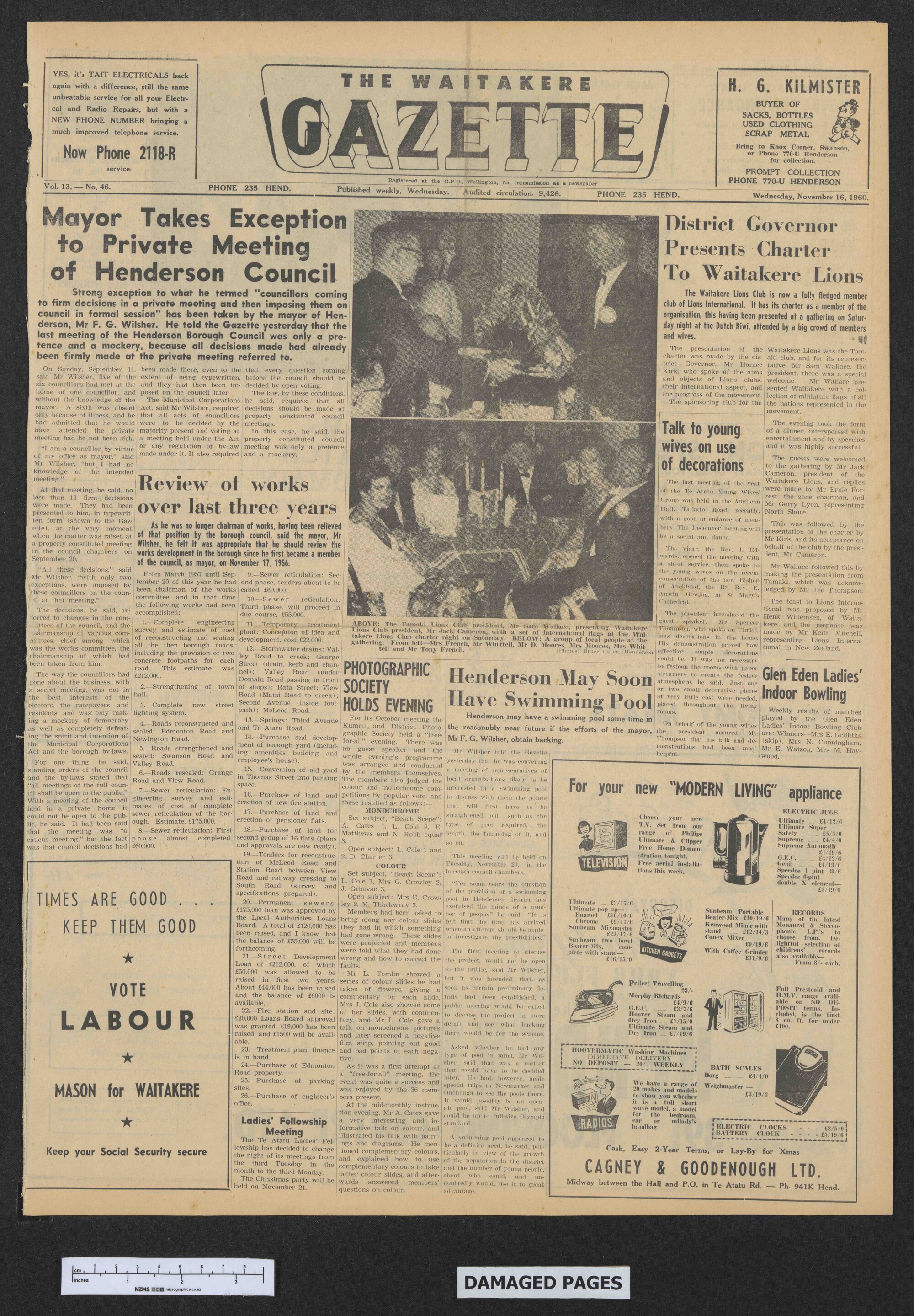 1960-11-16 Waitakere Gazette