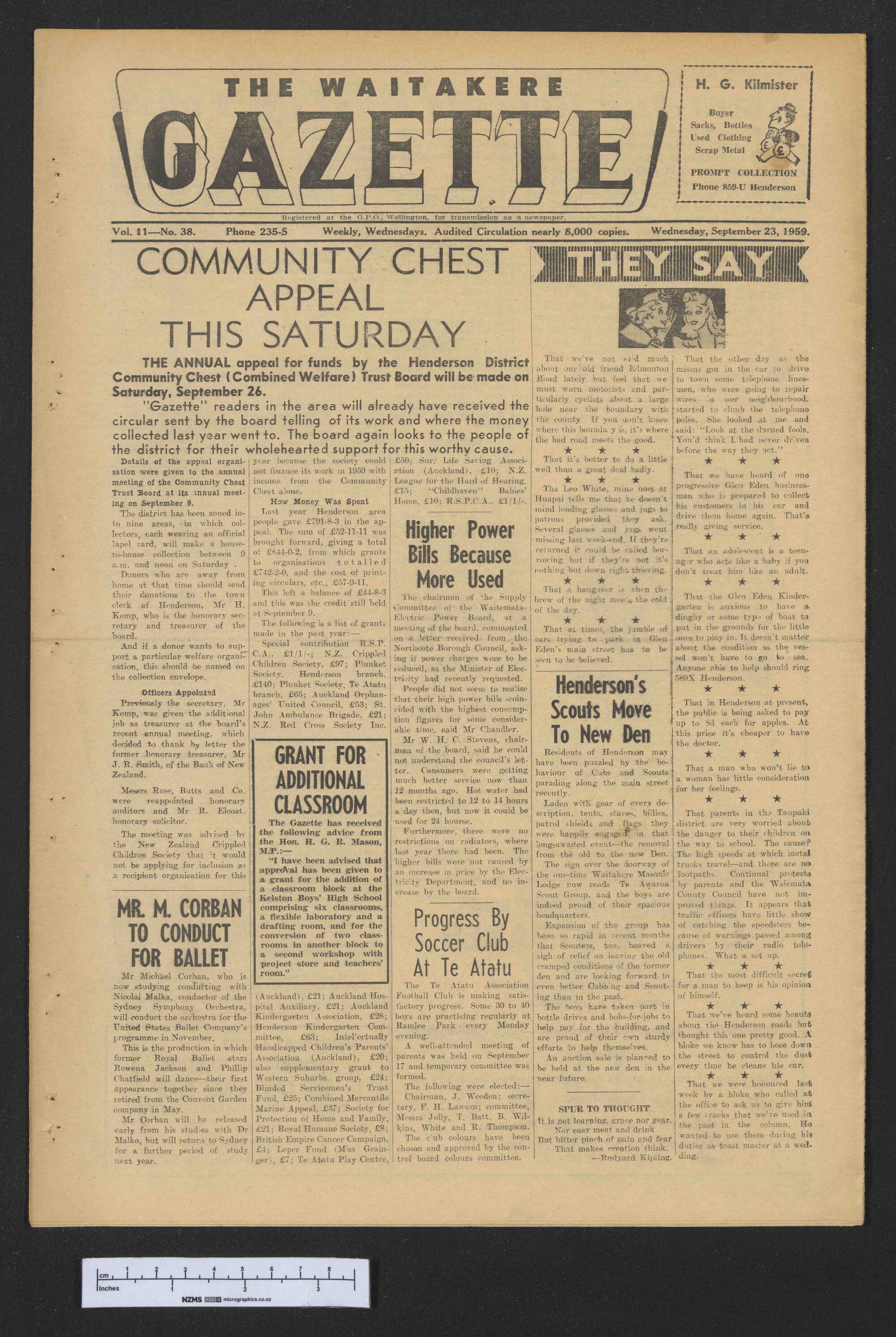 1959-09-23 Waitakere Gazette