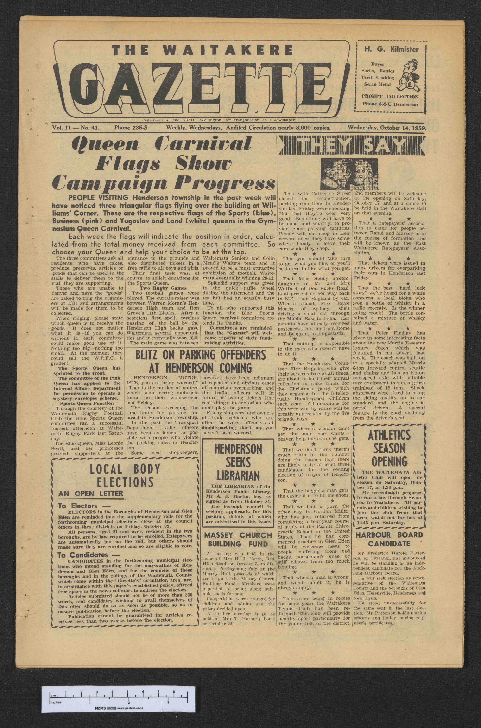 1959-10-14 Waitakere Gazette