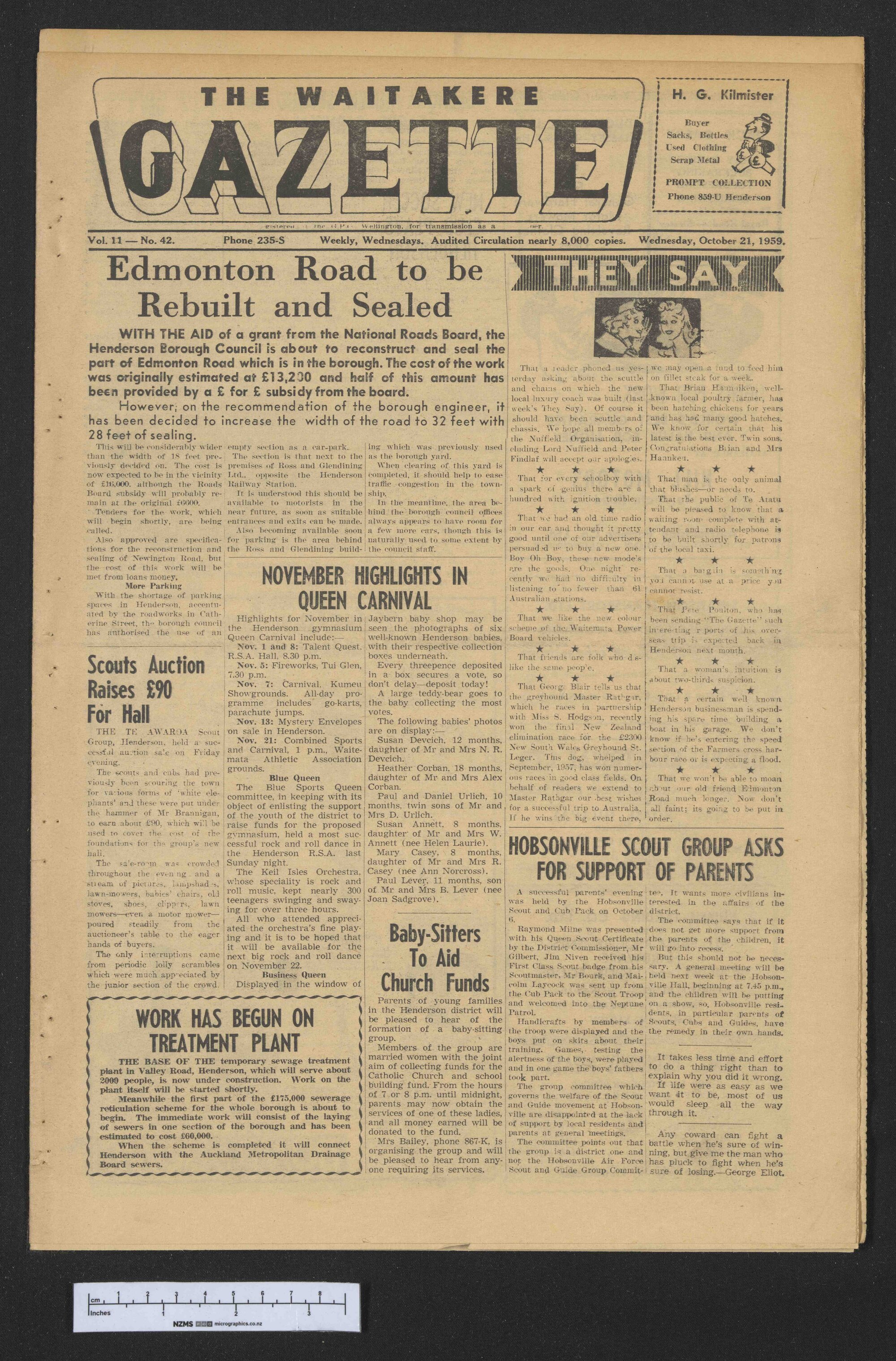 1959-10-21 Waitakere Gazette