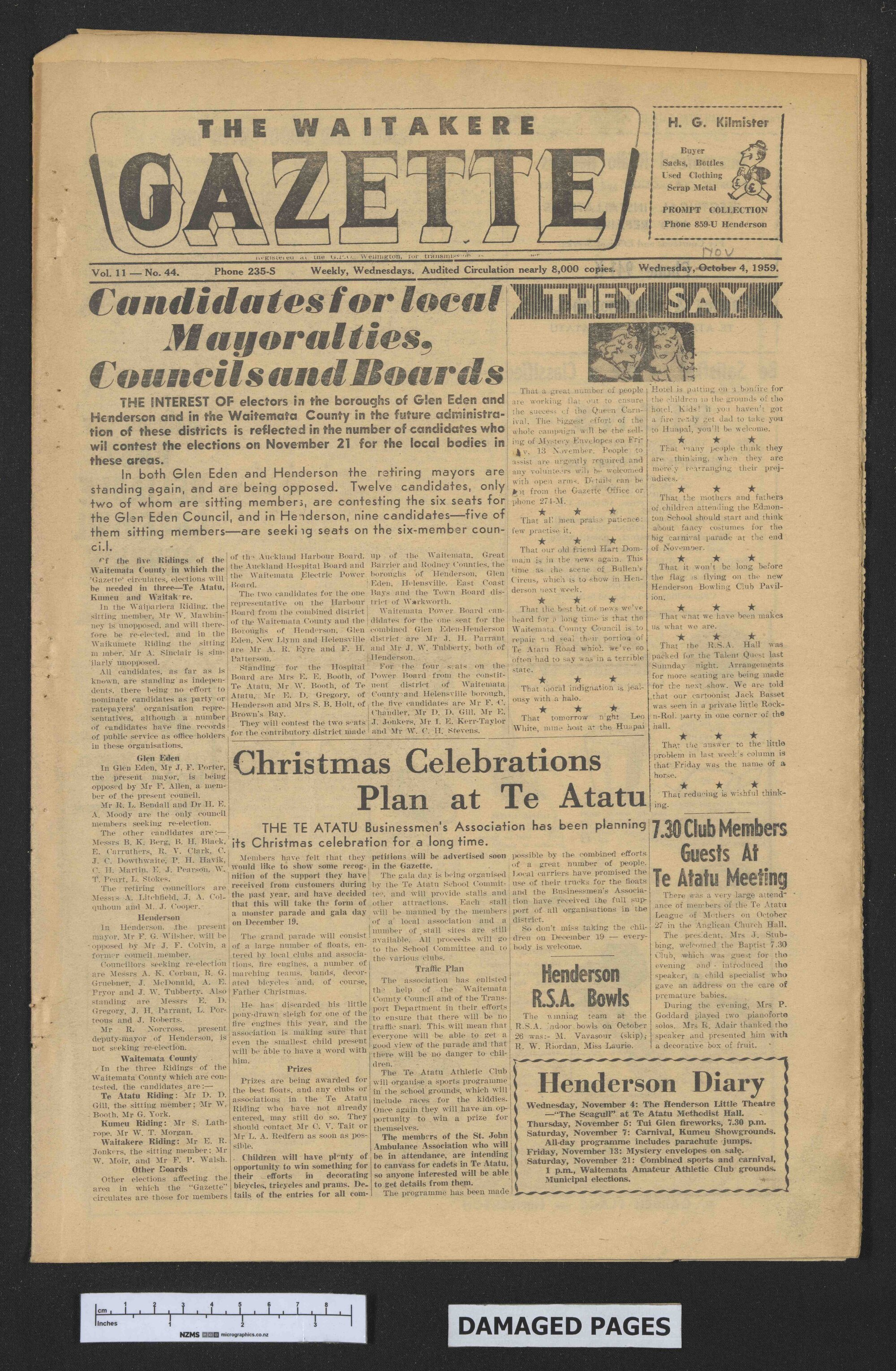 1959-11-04 Waitakere Gazette