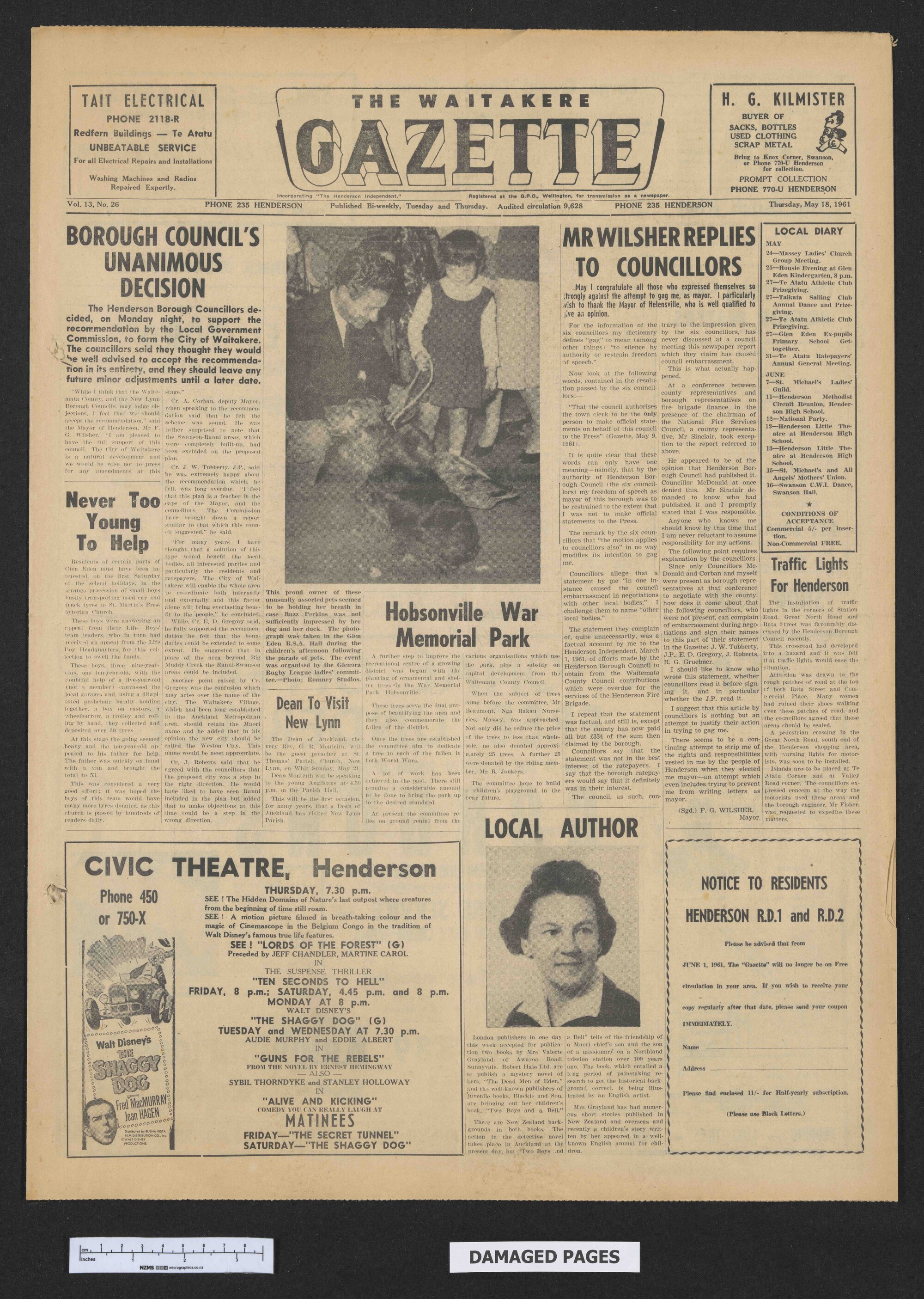 1961-05-18 Waitakere Gazette