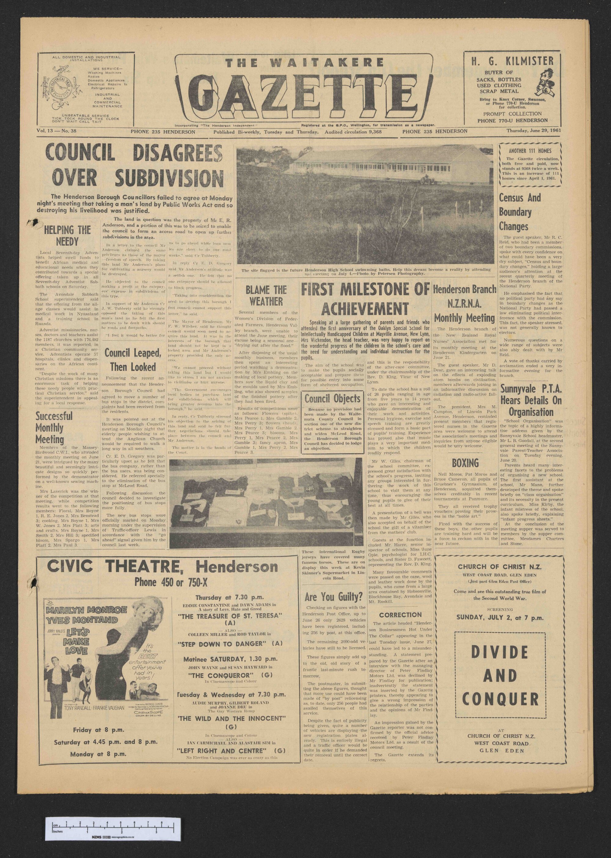 1961-06-29 Waitakere Gazette