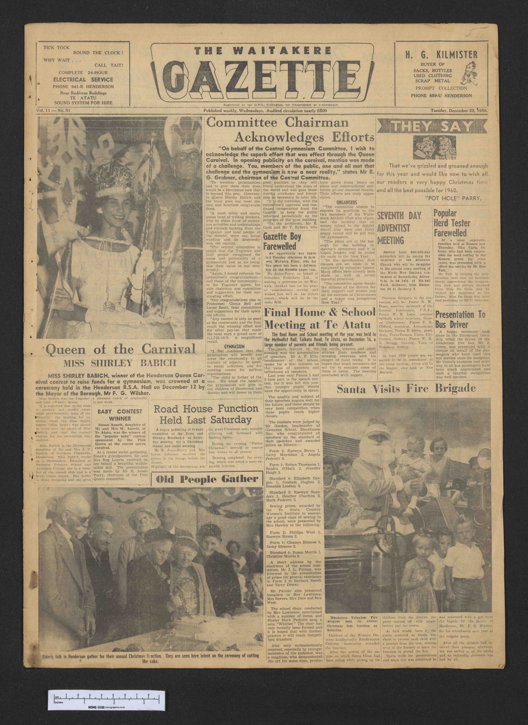 1959-12-22 Waitakere Gazette