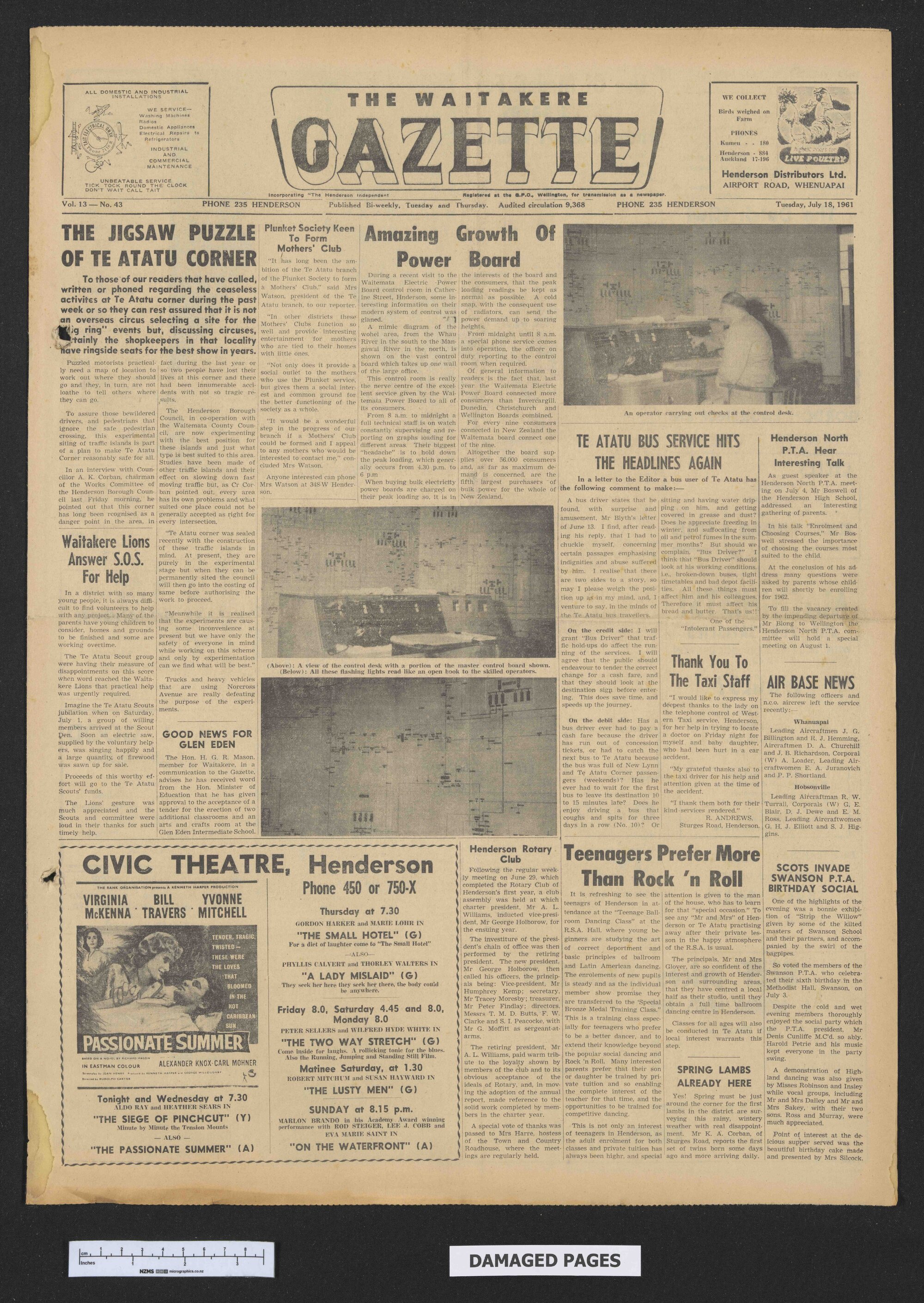 1961-07-18 Waitakere Gazette