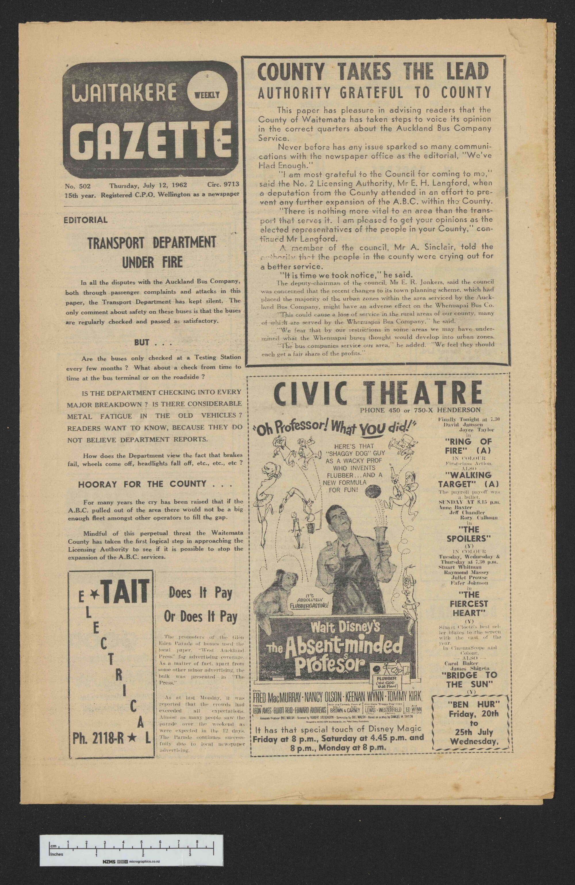 1962-07-12 Waitakere Gazette
