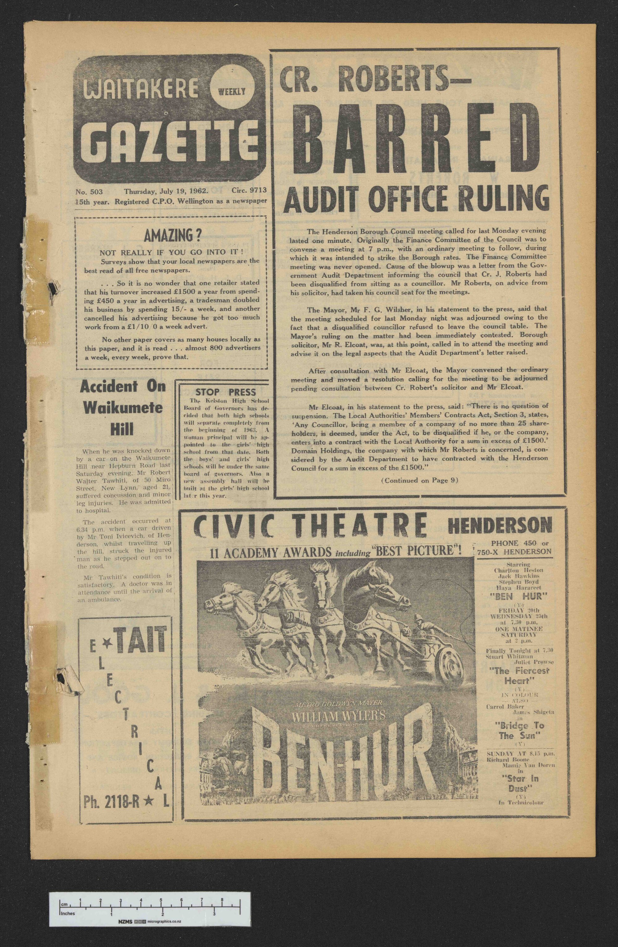 1962-07-19 Waitakere Gazette
