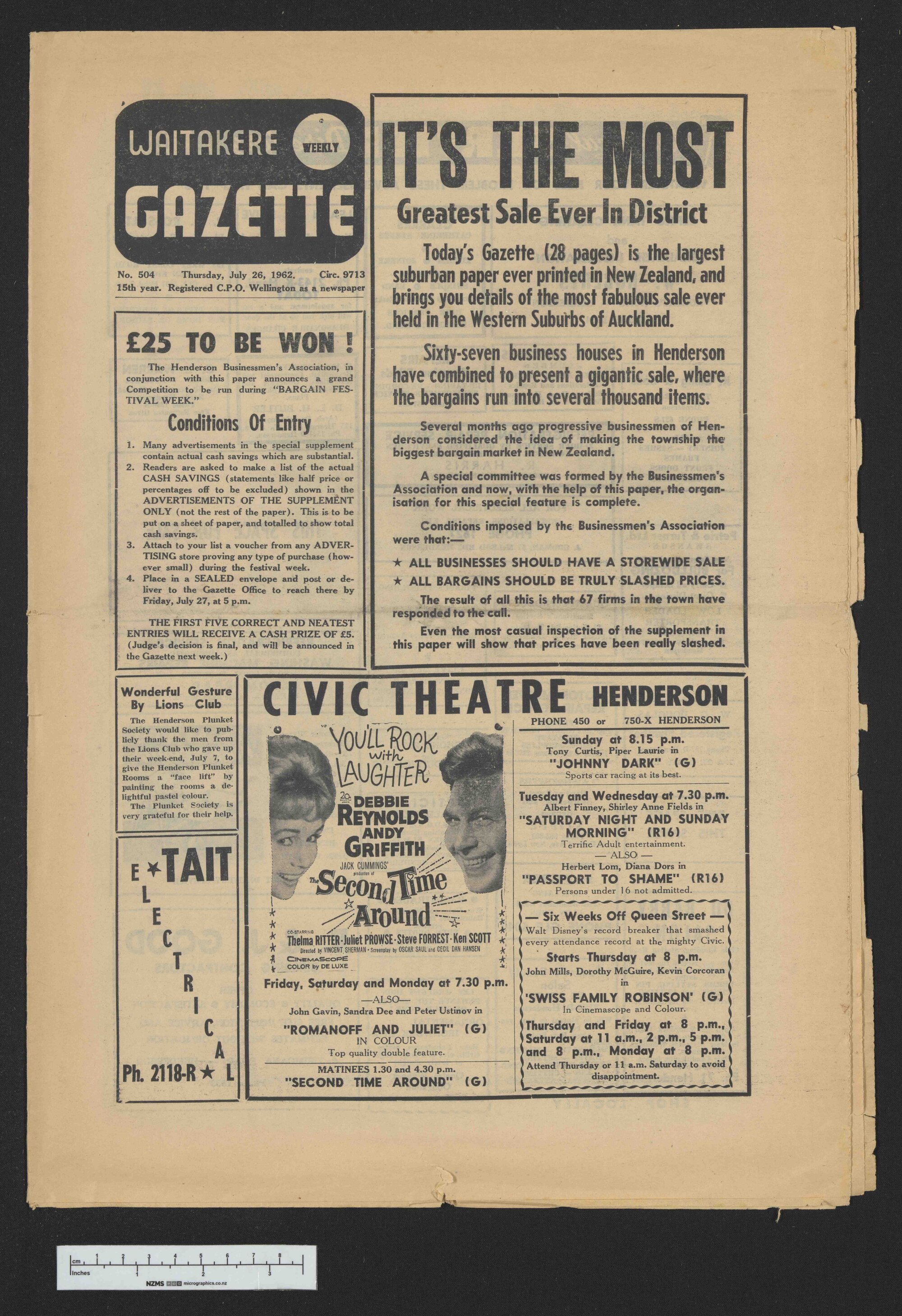 1962-07-26 Waitakere Gazette
