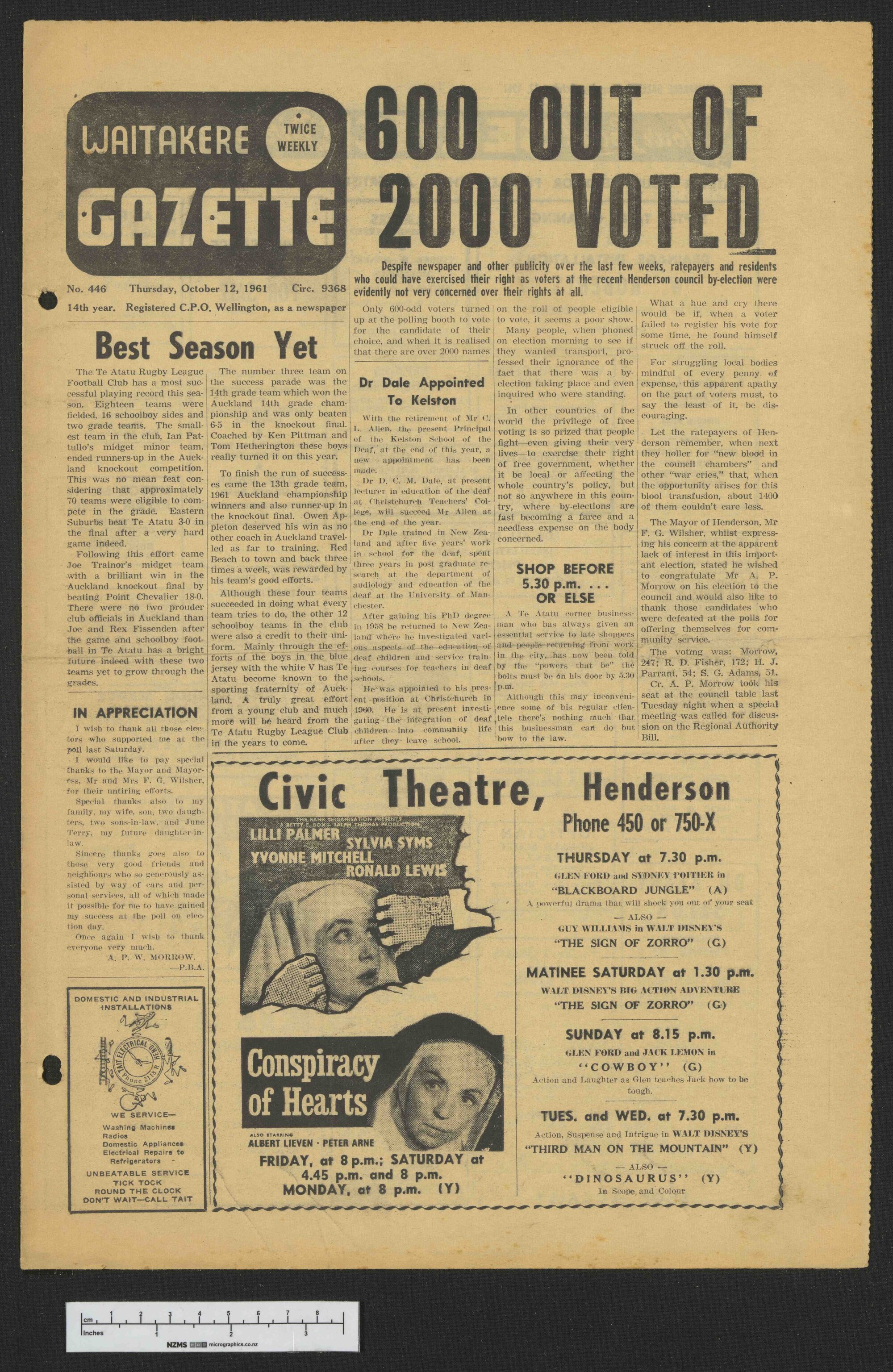 1961-10-12 Waitakere Gazette