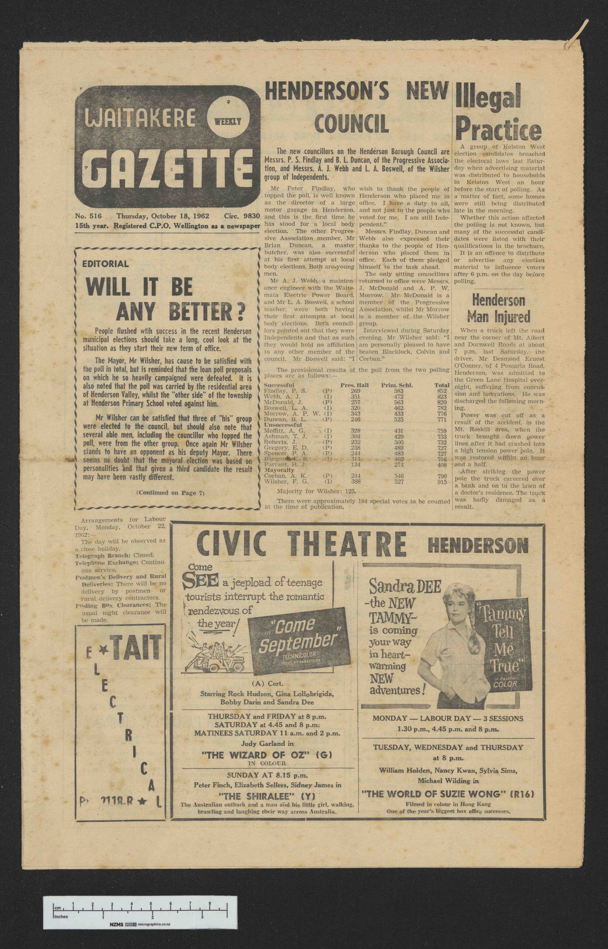 1962-10-18 Waitakere Gazette