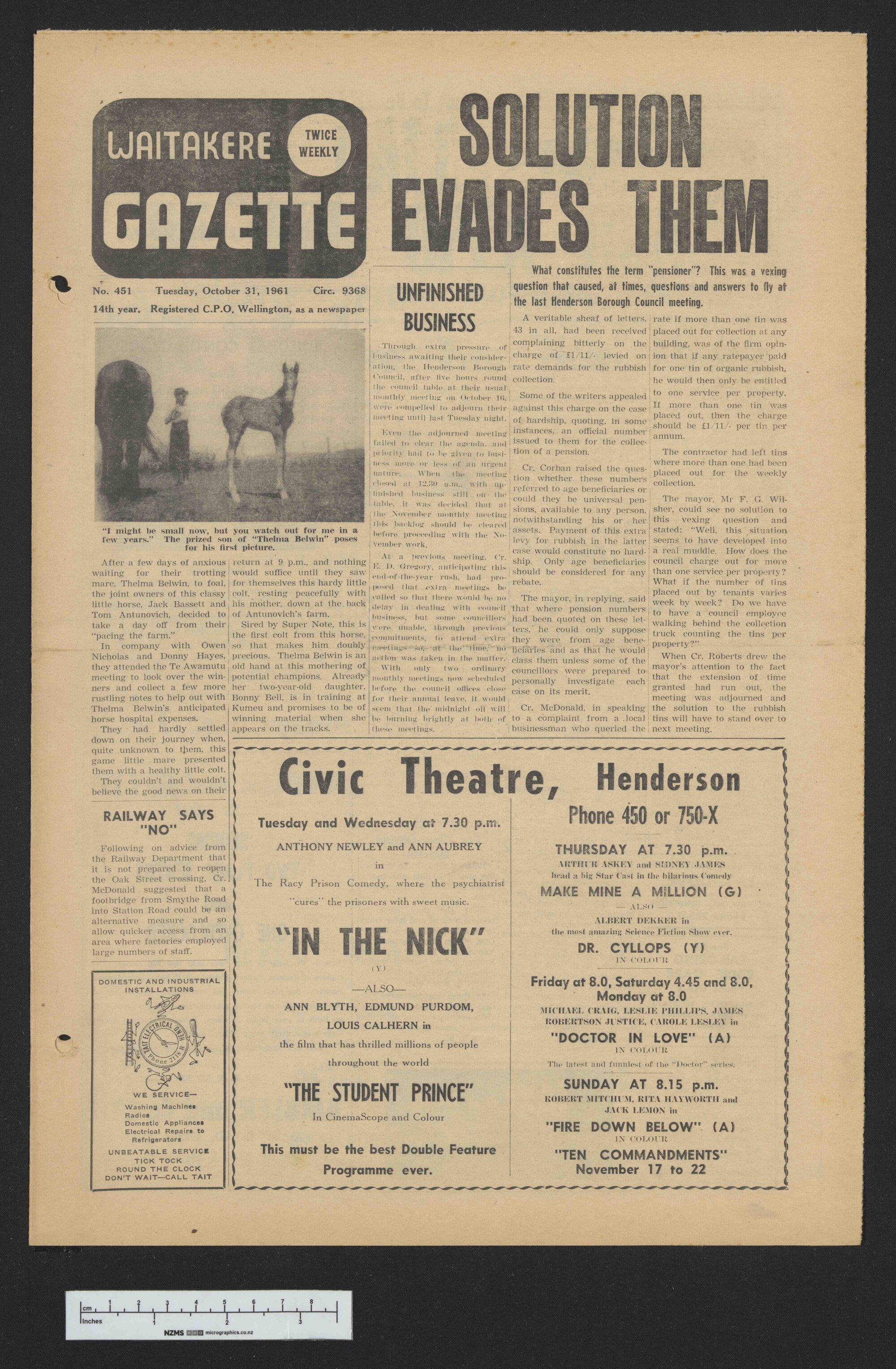 1961-10-31 Waitakere Gazette