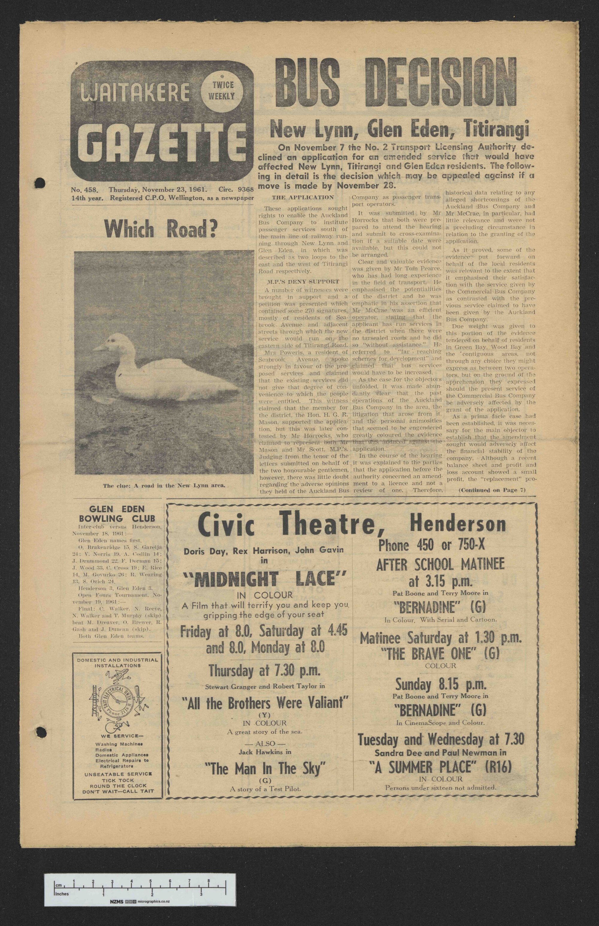 1961-11-23 Waitakere Gazette