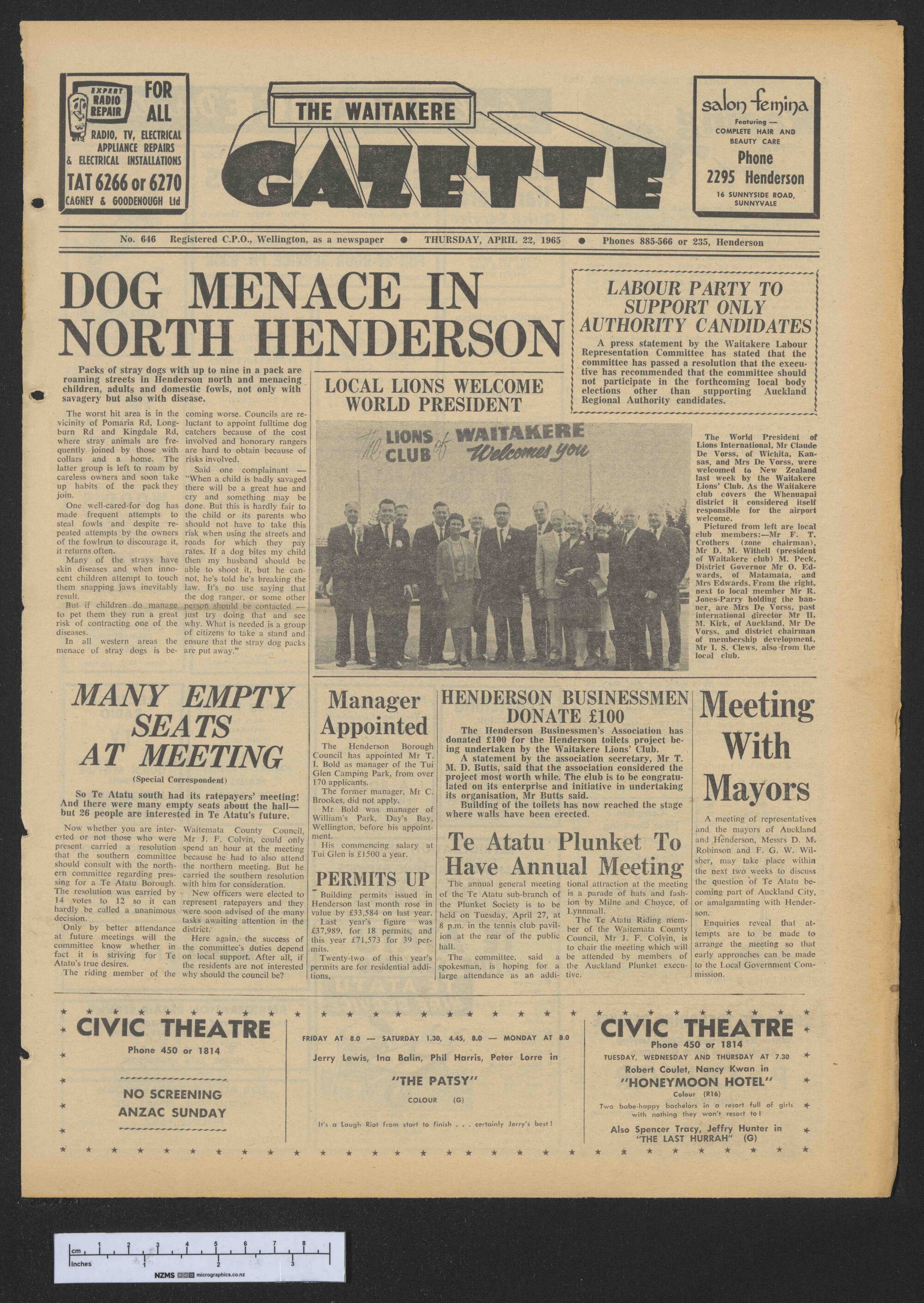 1965-04-22 Waitakere Gazette