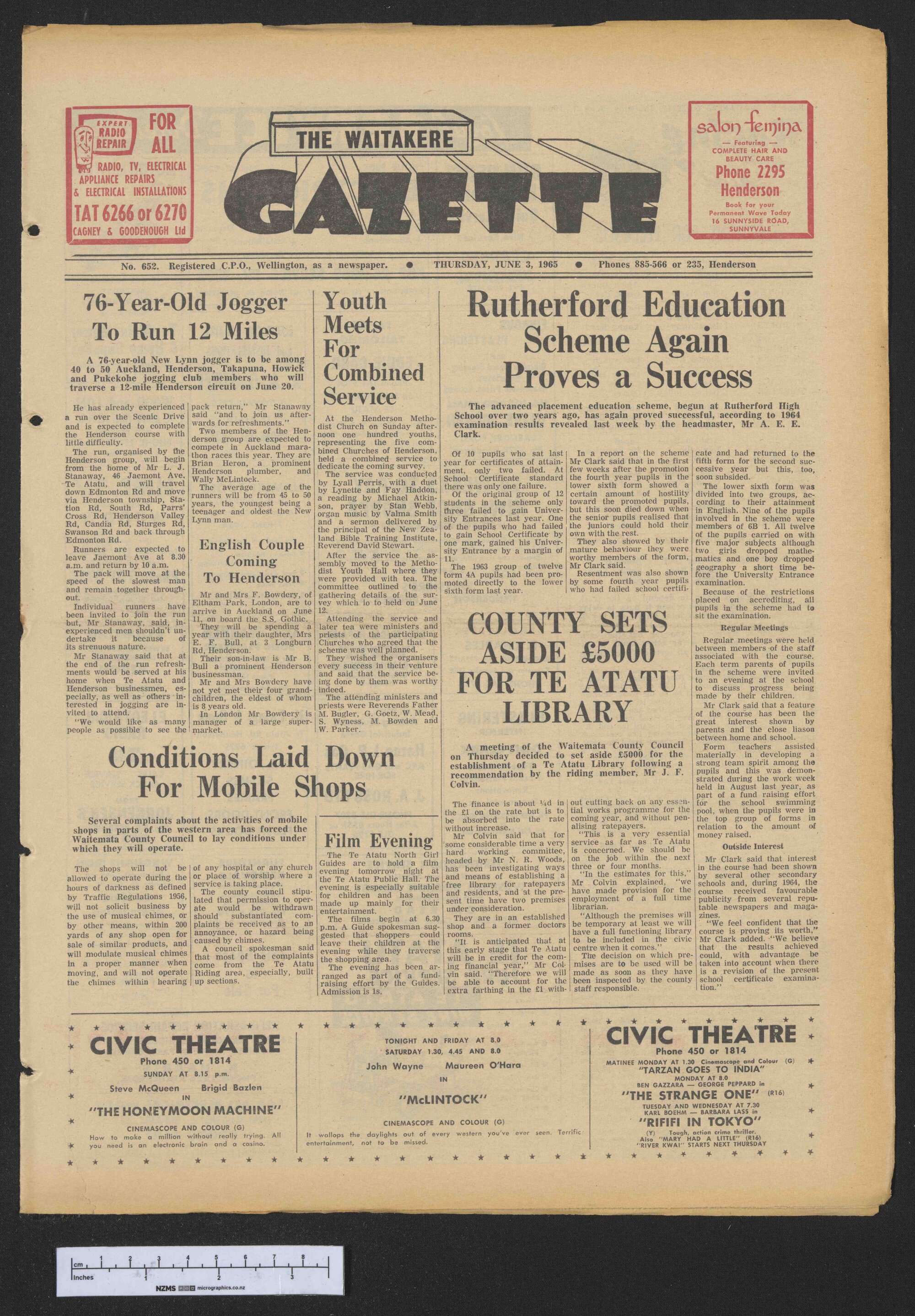 1965-06-03 Waitakere Gazette