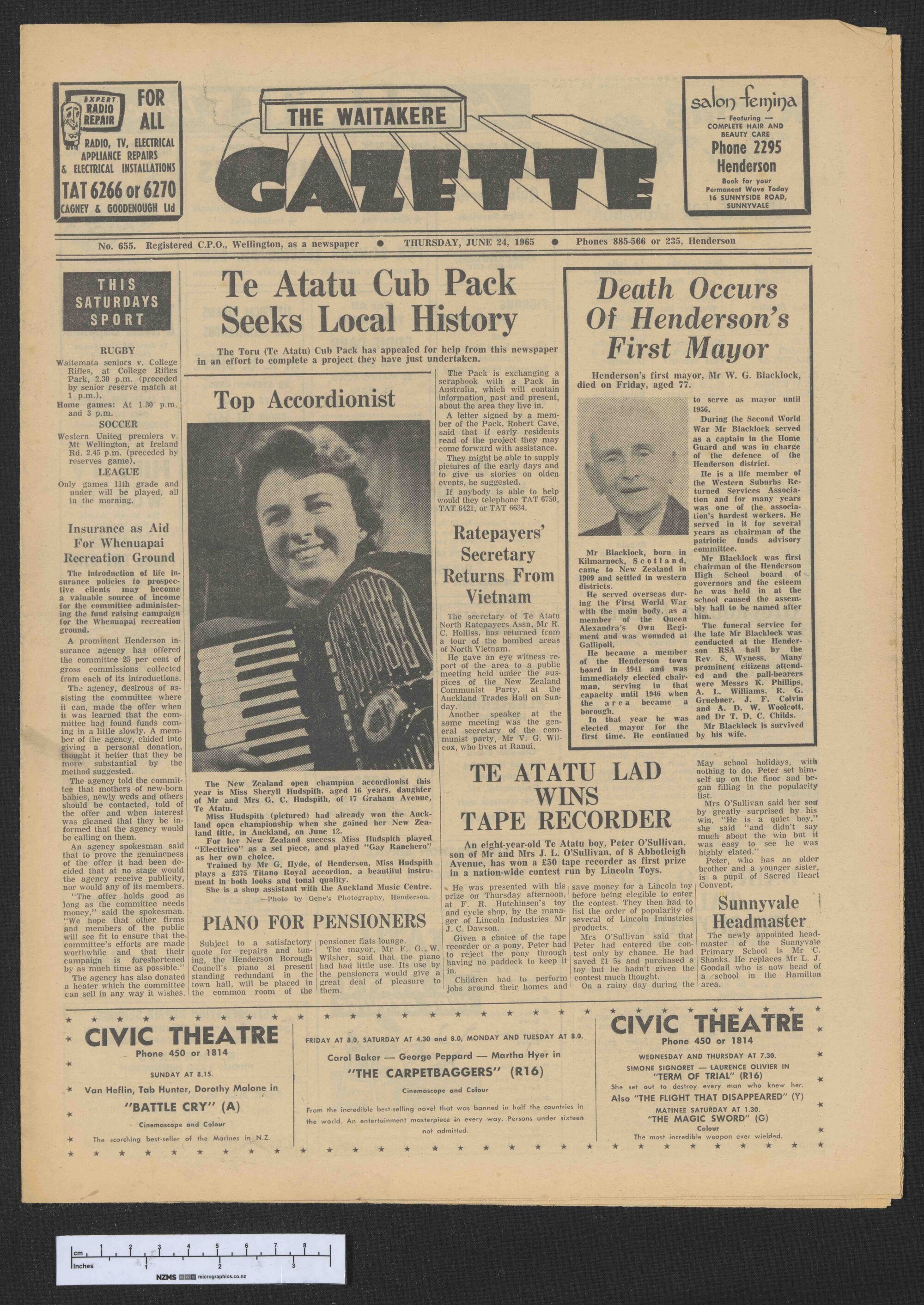 1965-06-24 Waitakere Gazette
