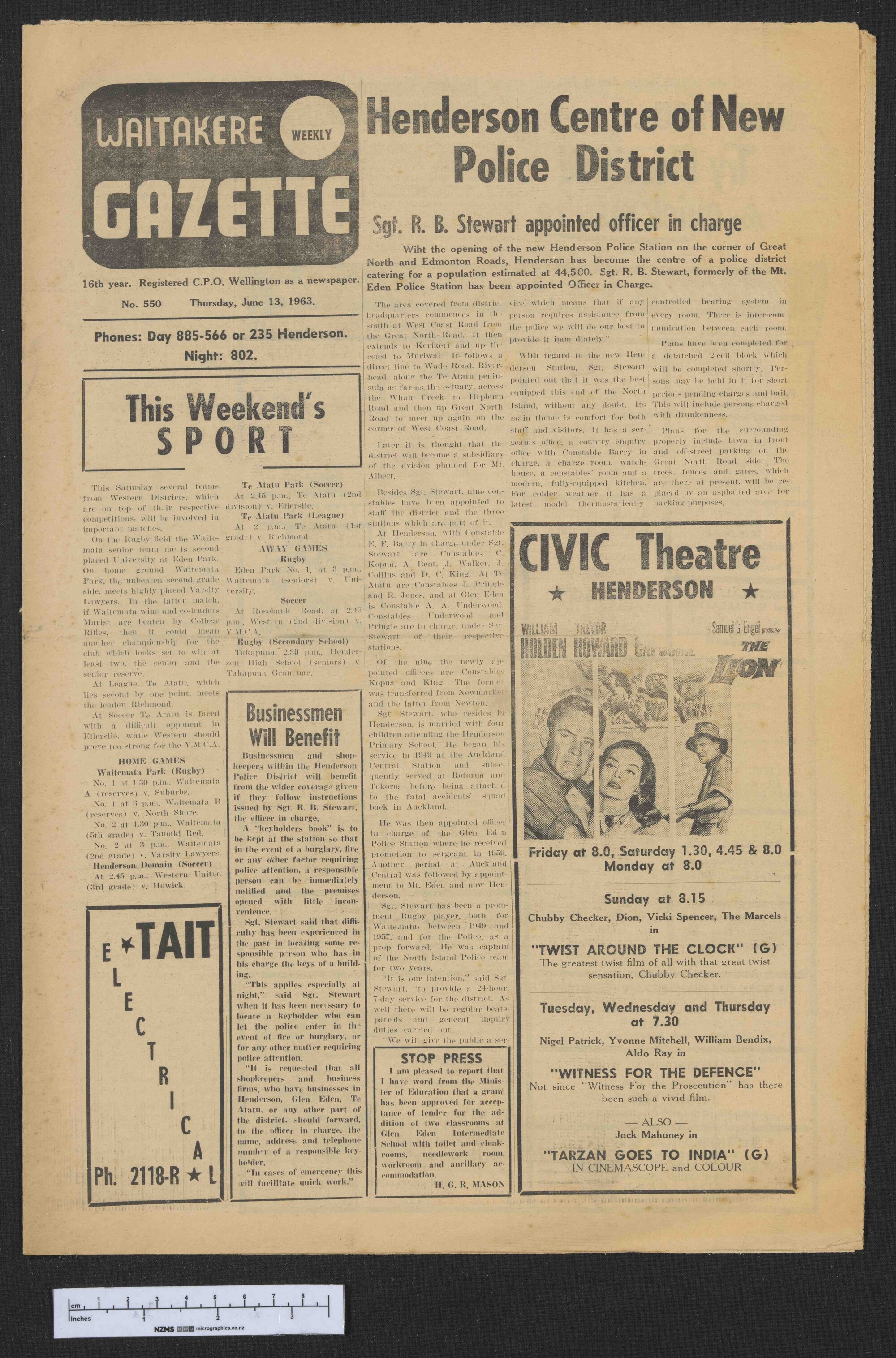 1963-06-13 Waitakere Gazette