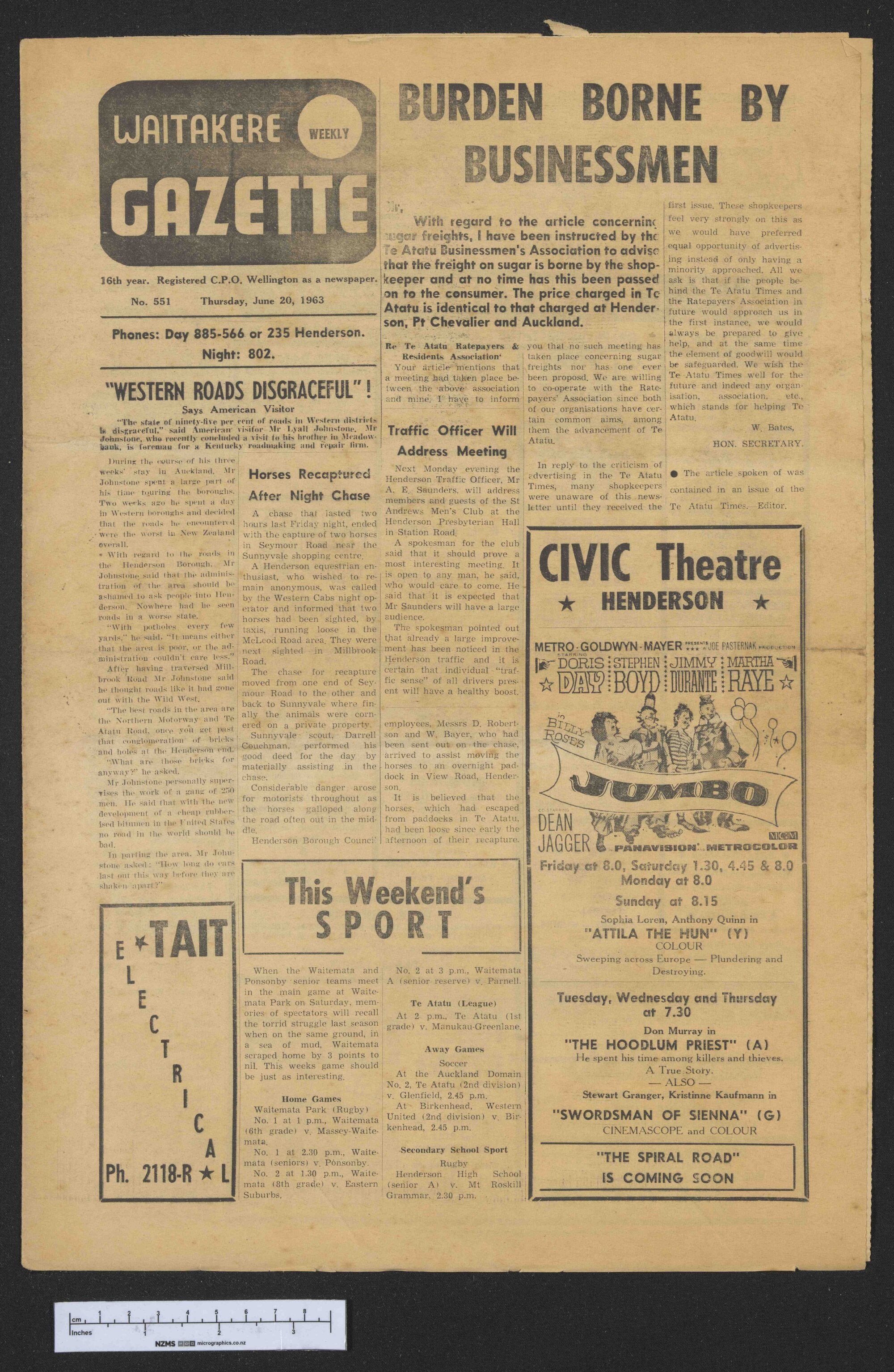 1963-06-20 Waitakere Gazette