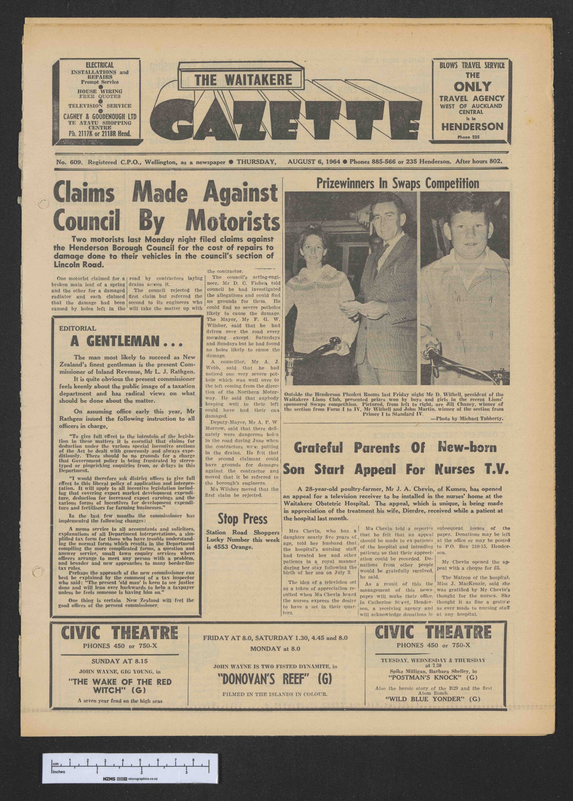 1964-08-06 Waitakere Gazette