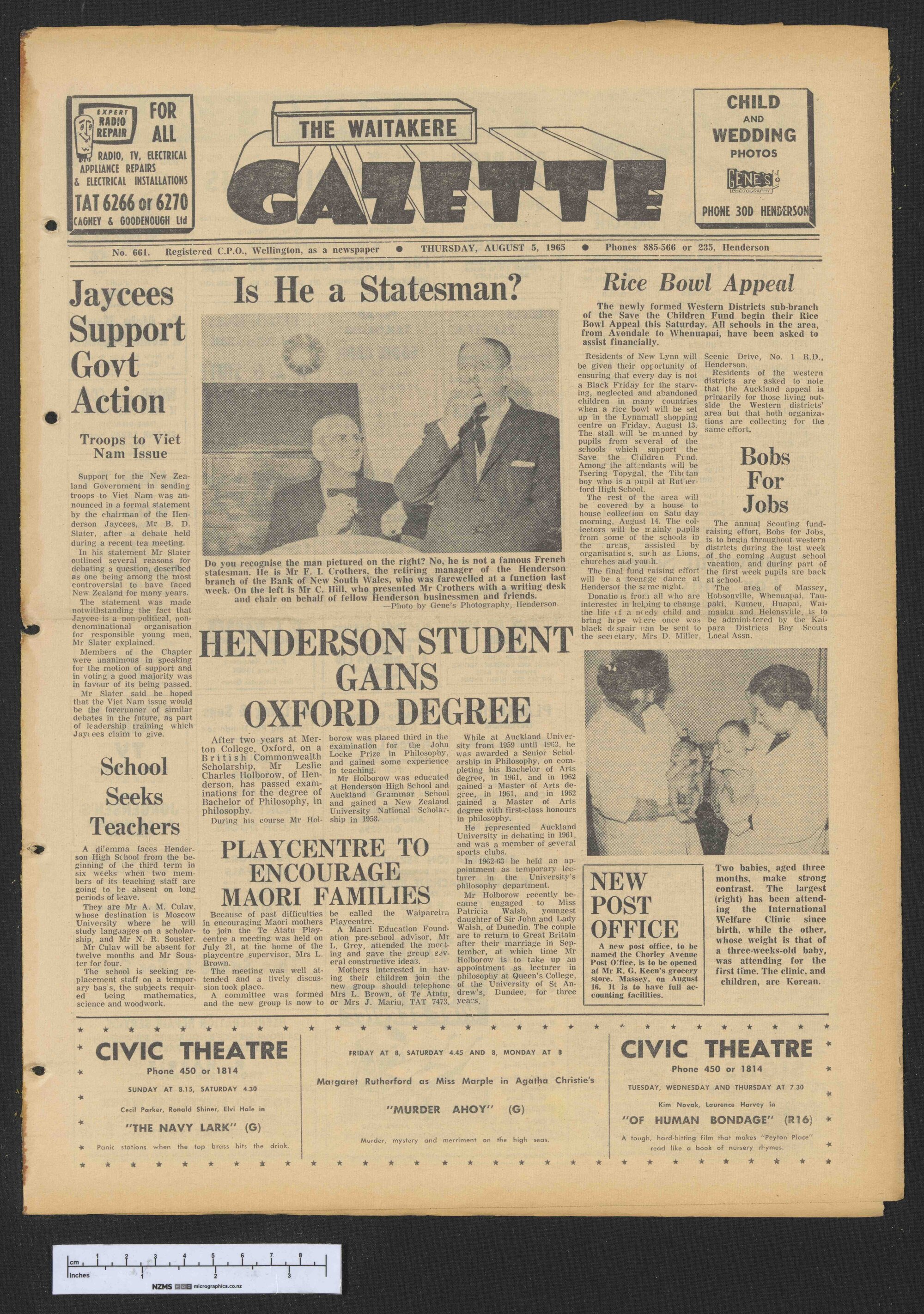 1965-08-05 Waitakere Gazette