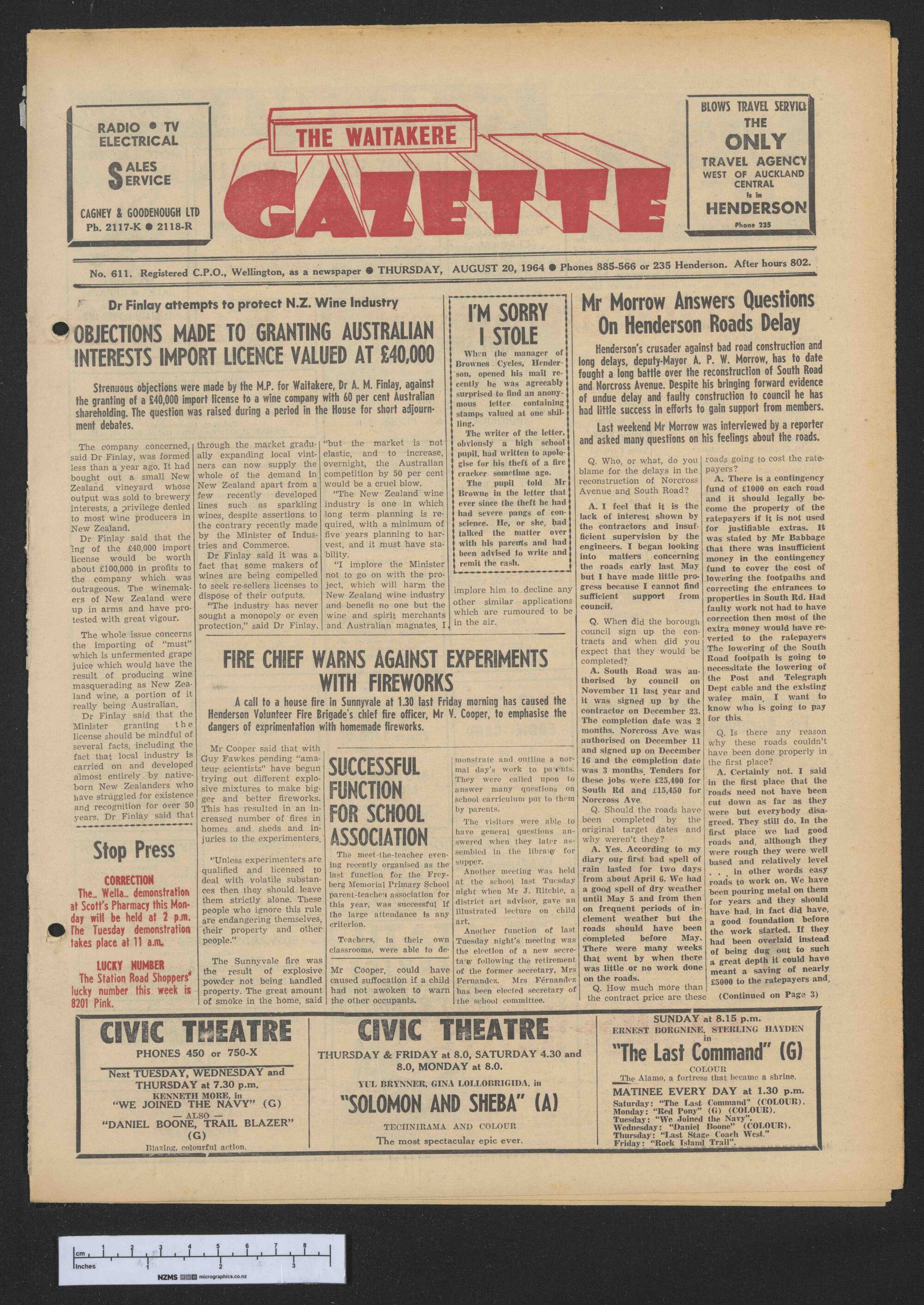 1964-08-20 Waitakere Gazette