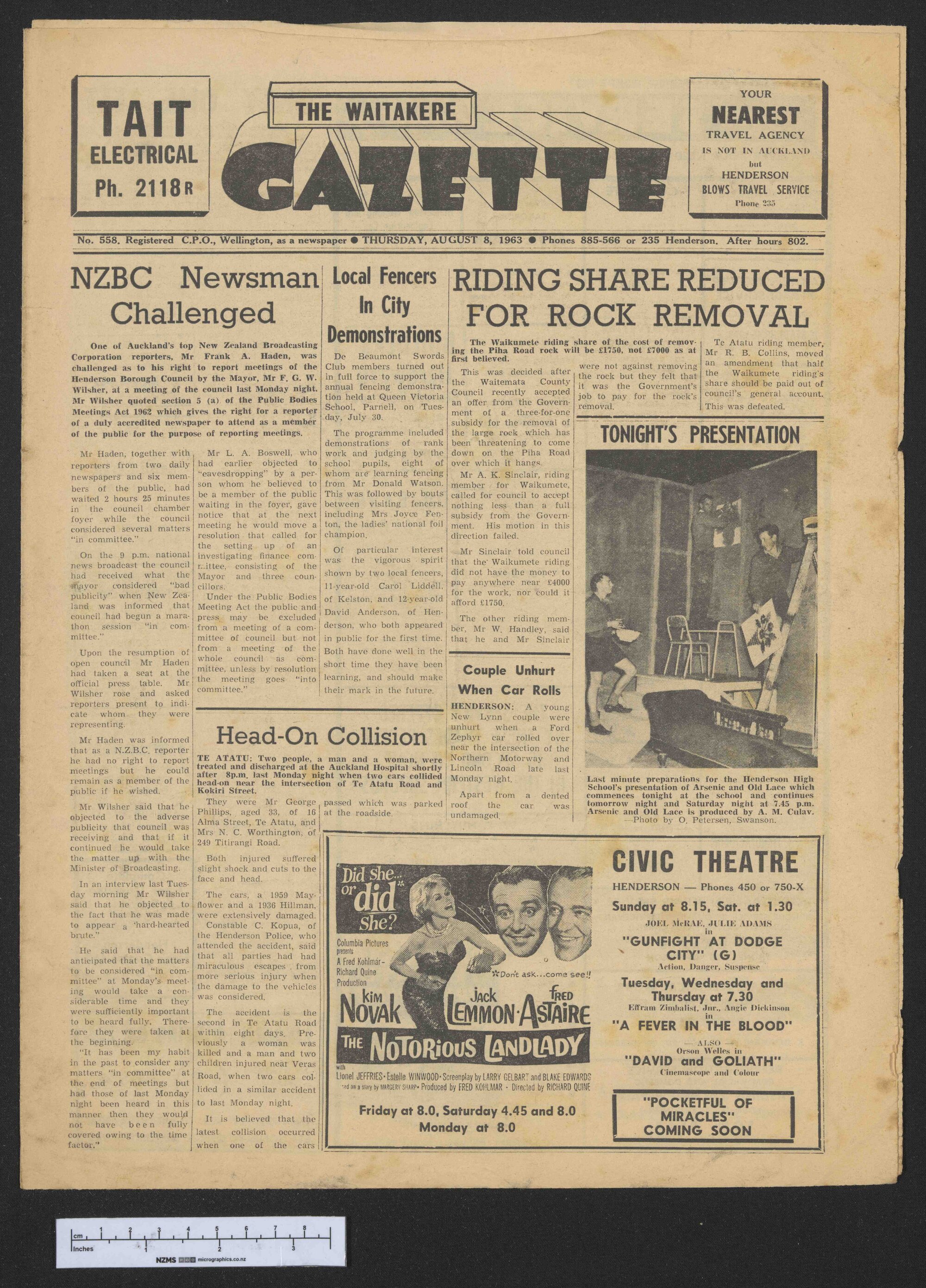 1963-08-08 Waitakere Gazette