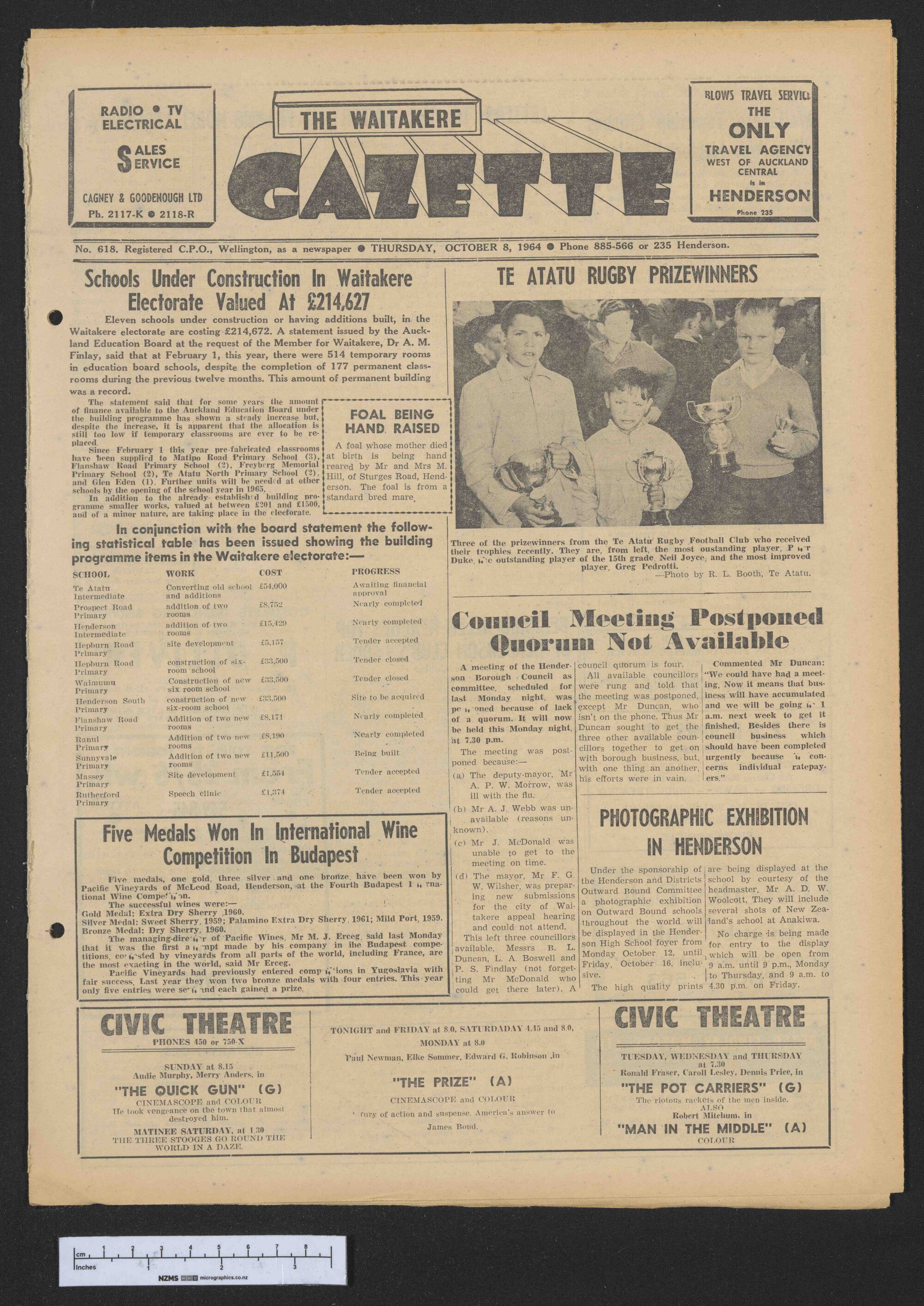 1964-10-08 Waitakere Gazette