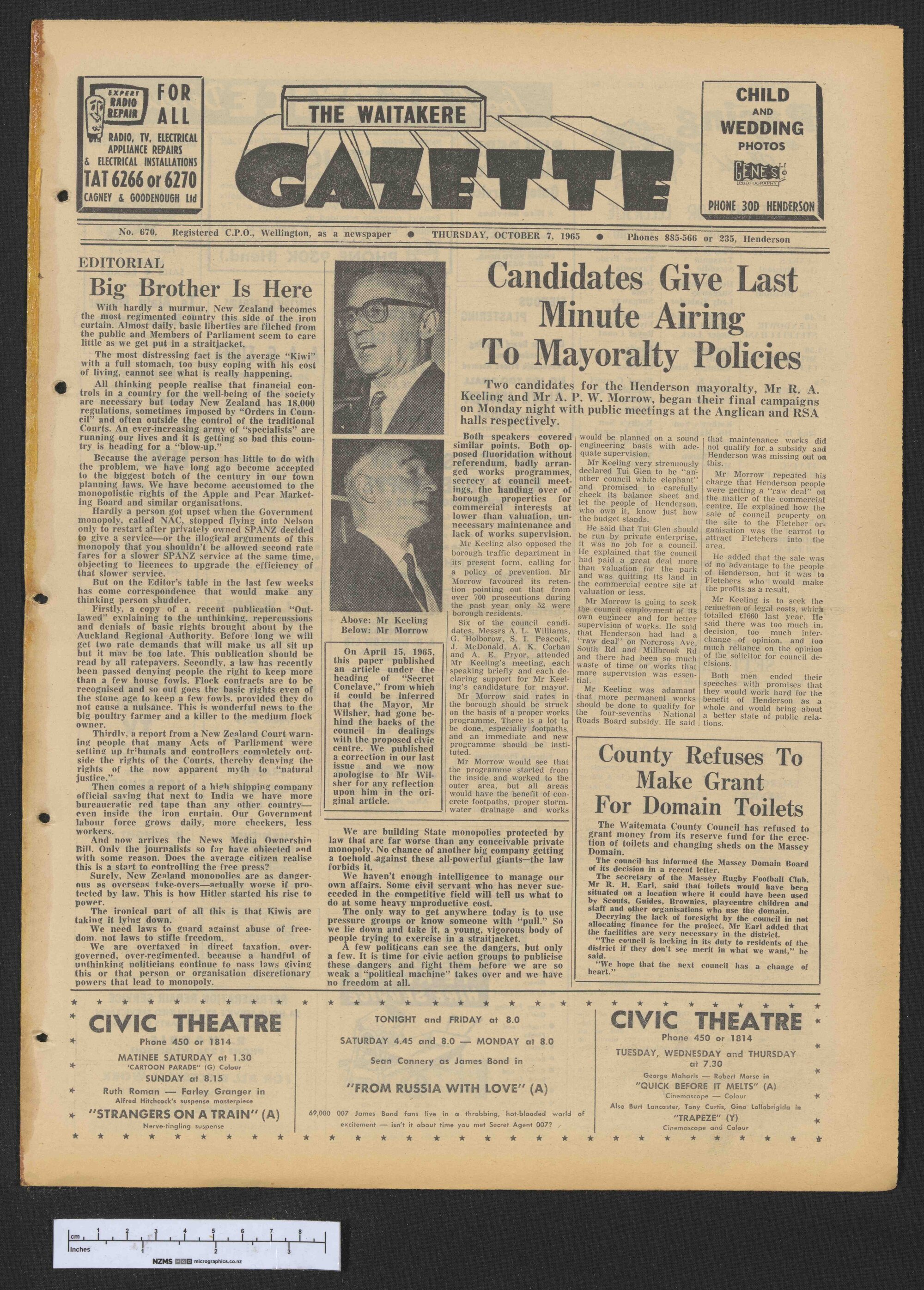 1965-10-07 Waitakere Gazette