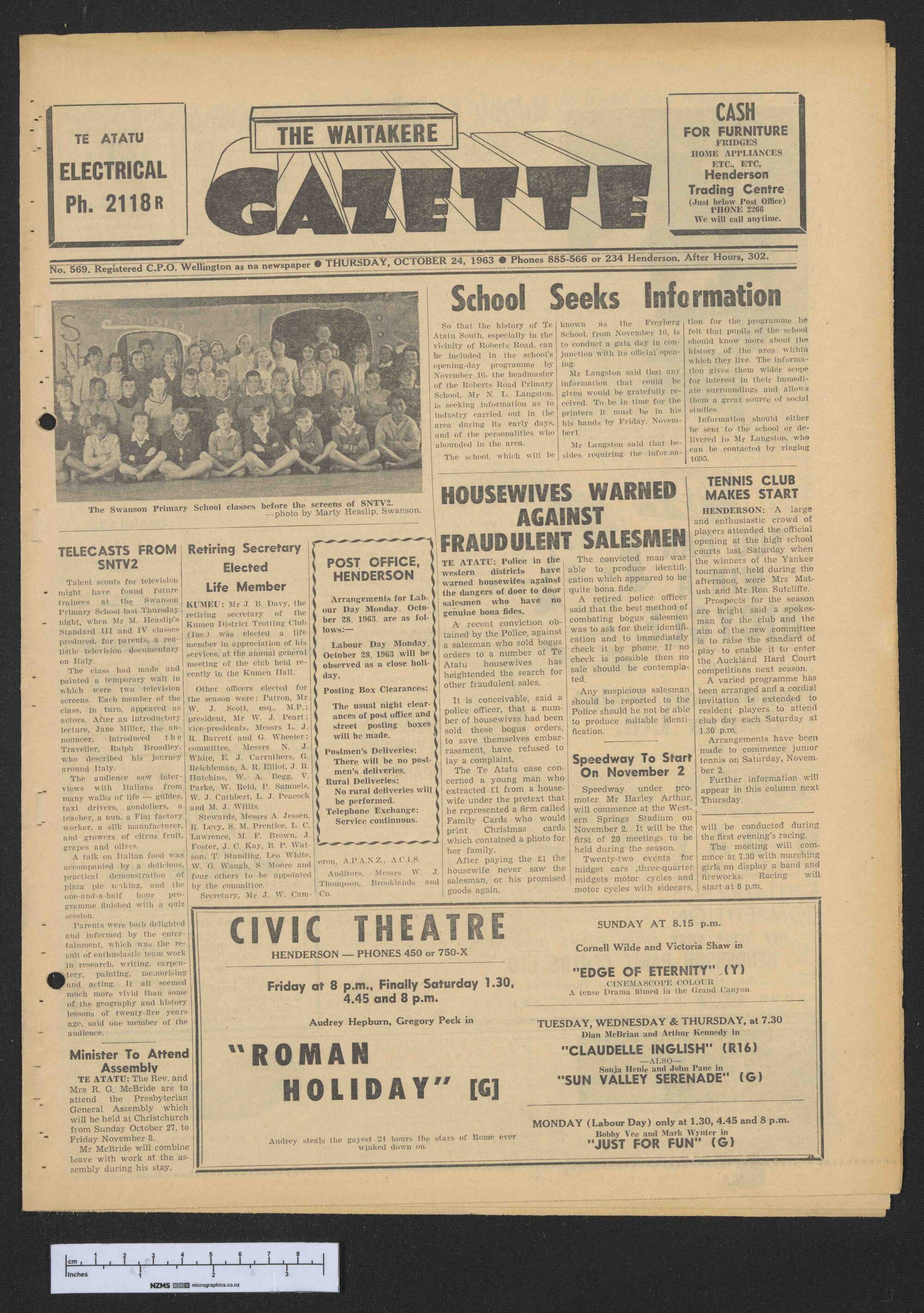 1963-10-24 Waitakere Gazette