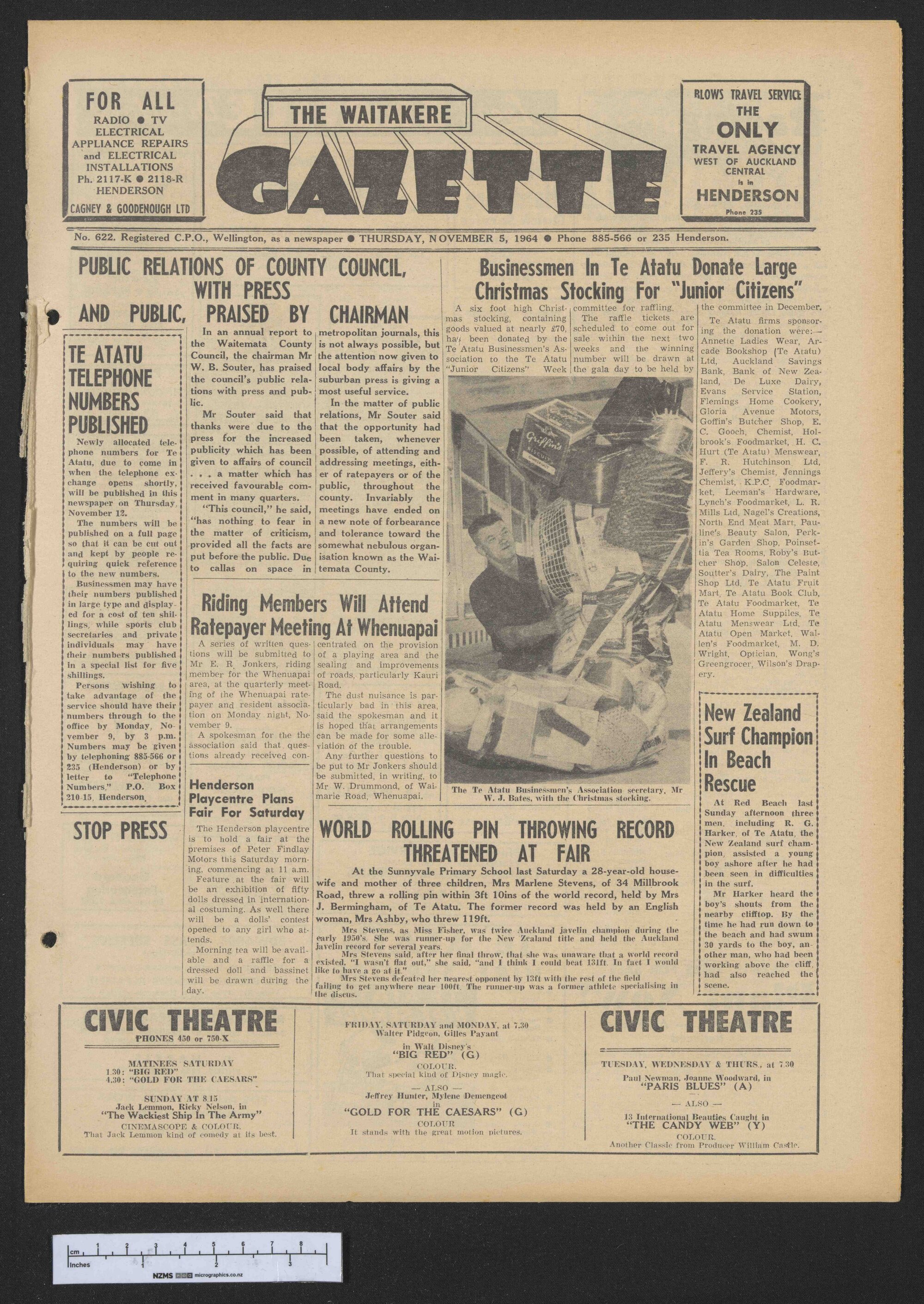 1964-11-05 Waitakere Gazette