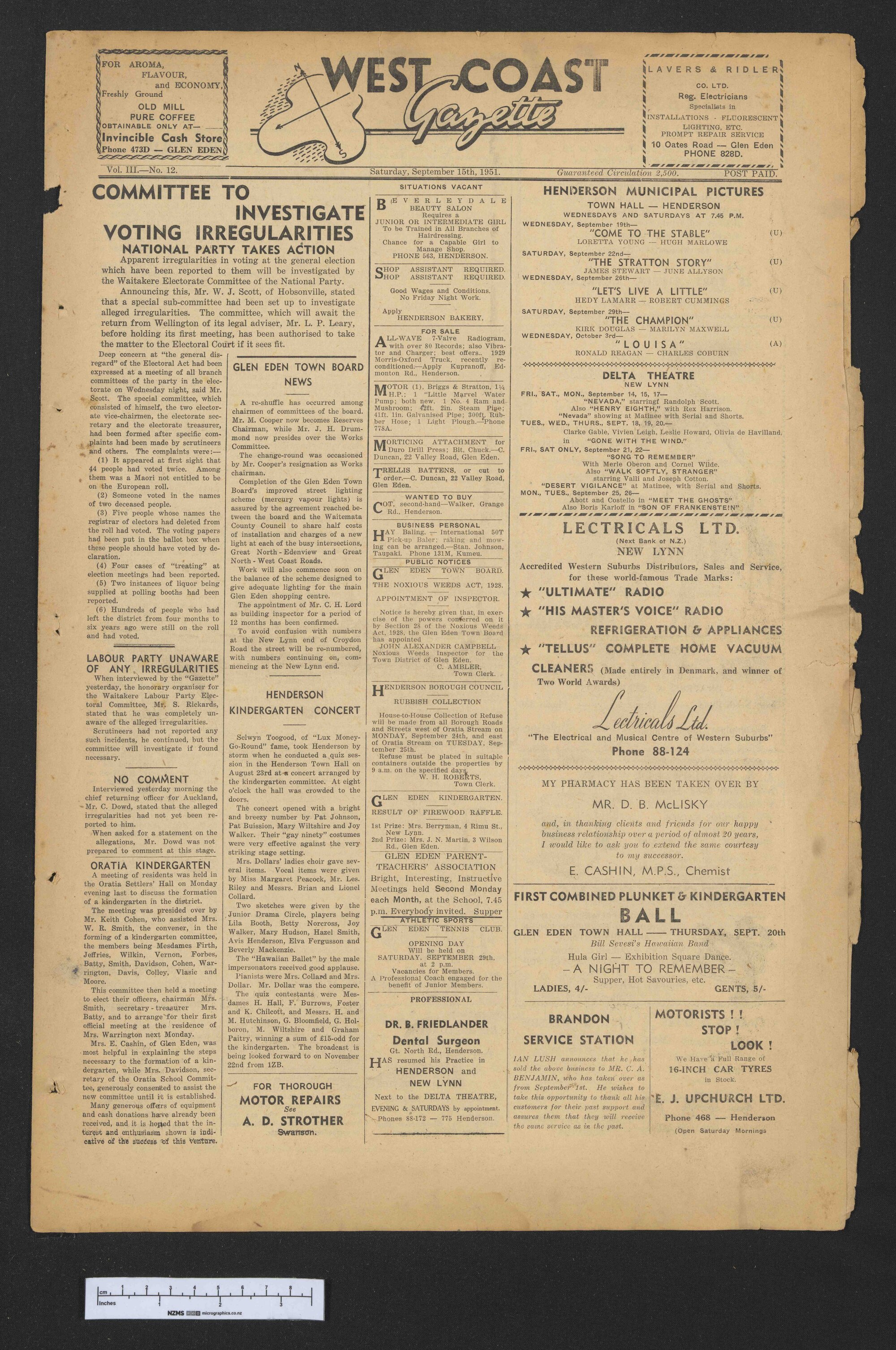1951-09-15 West Coast Gazette