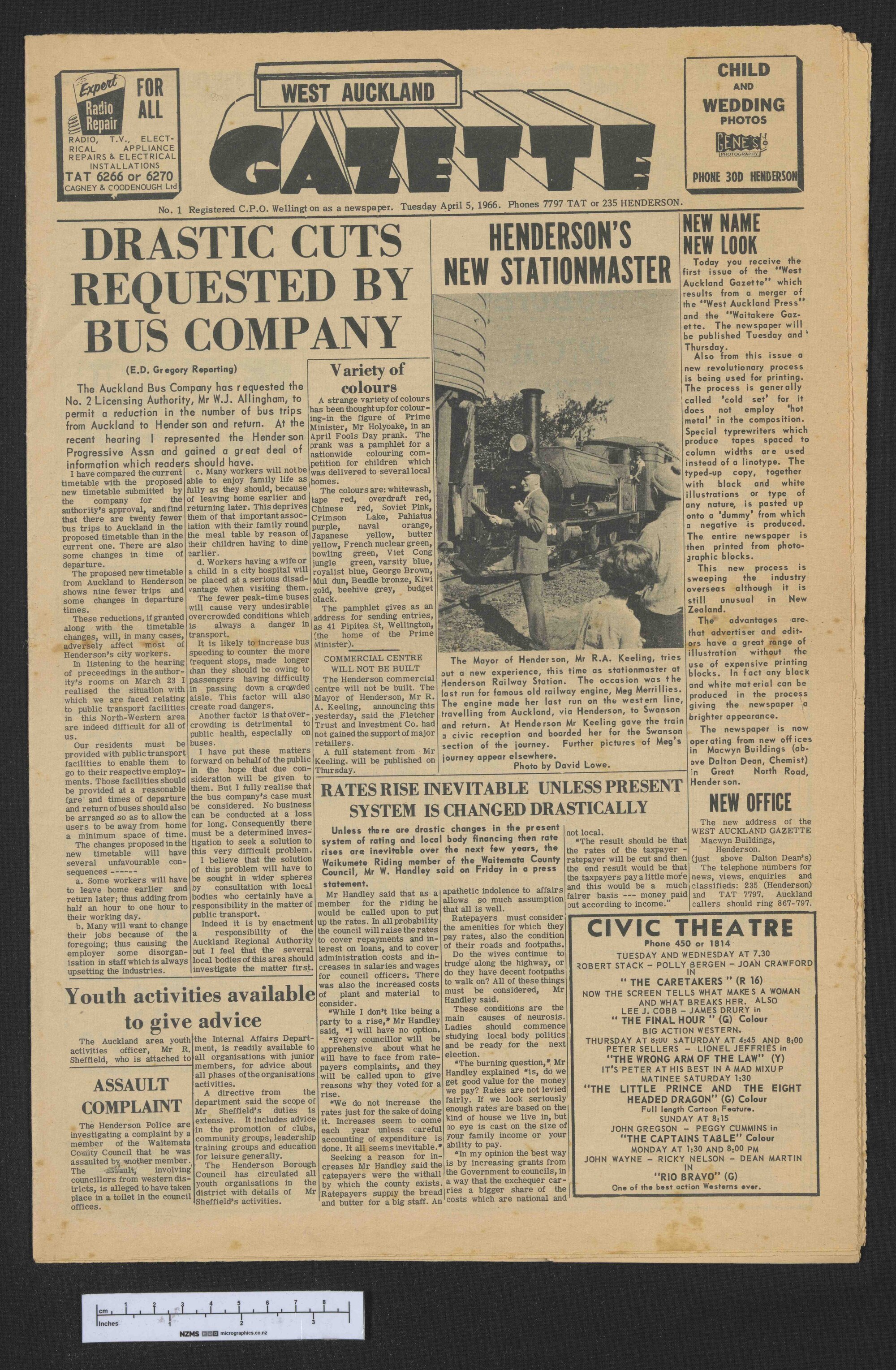 1966-04-05 West Auckland Gazette