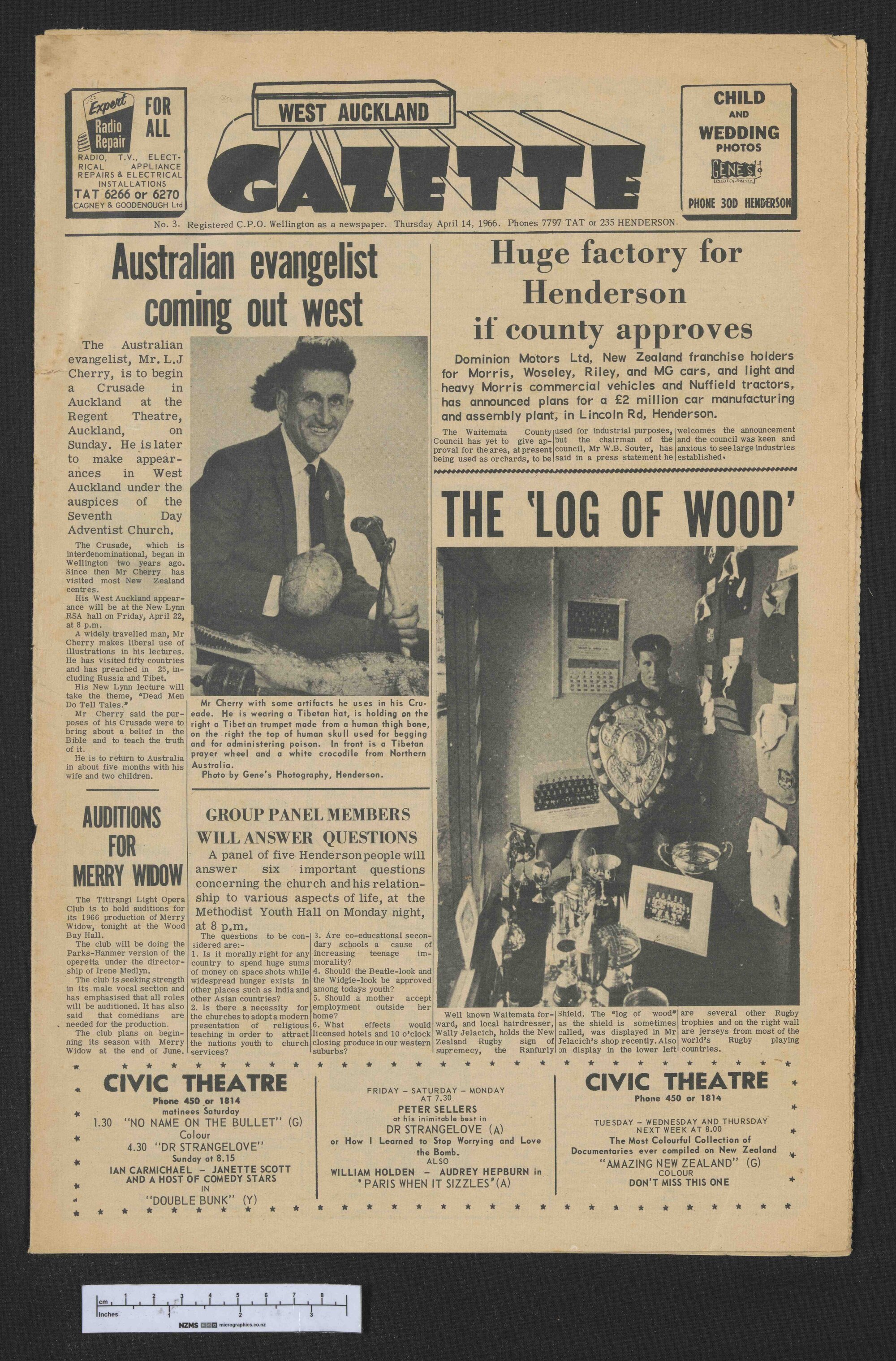 1966-04-14 West Auckland Gazette
