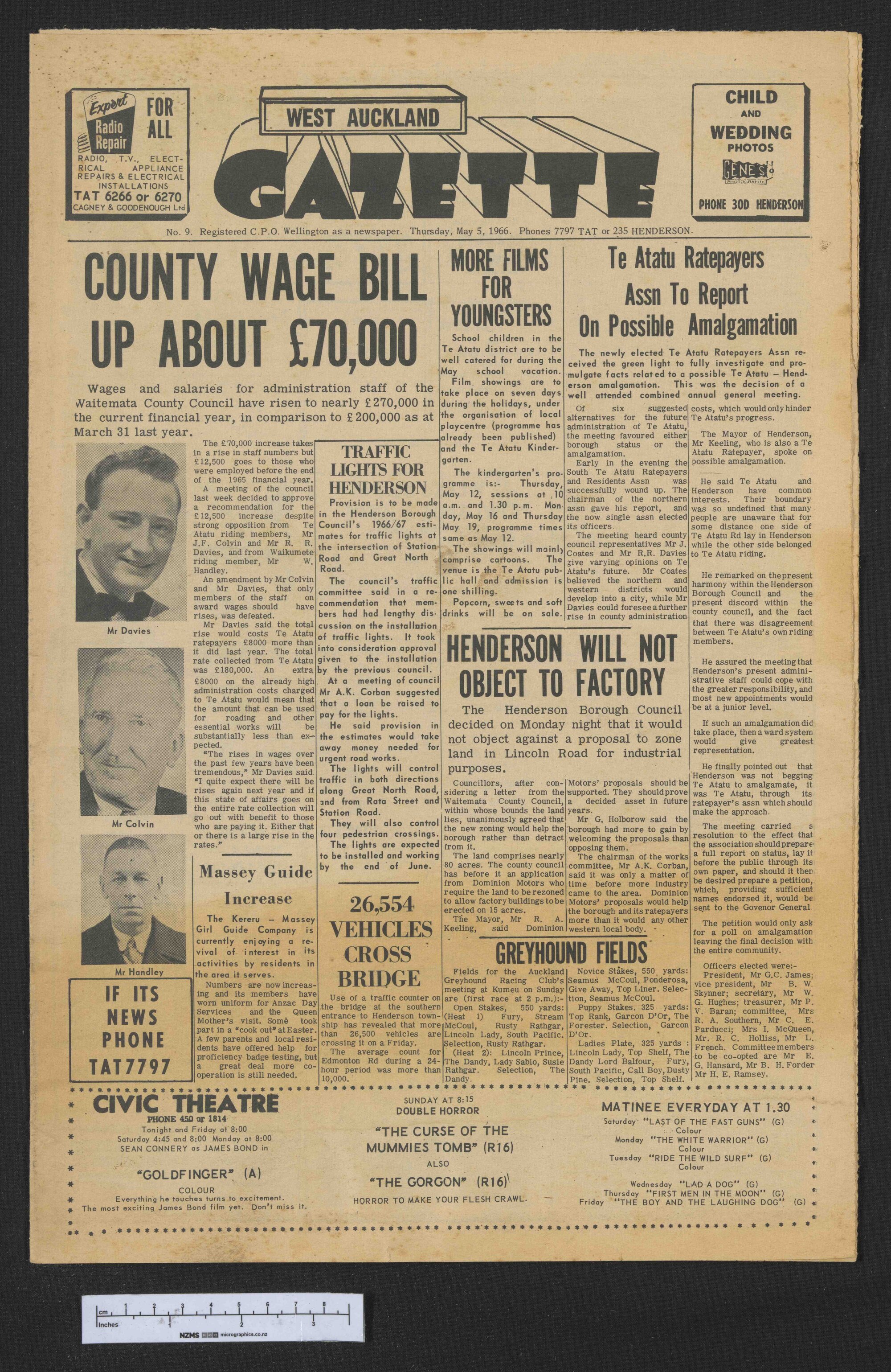 1966-05-05 West Auckland Gazette