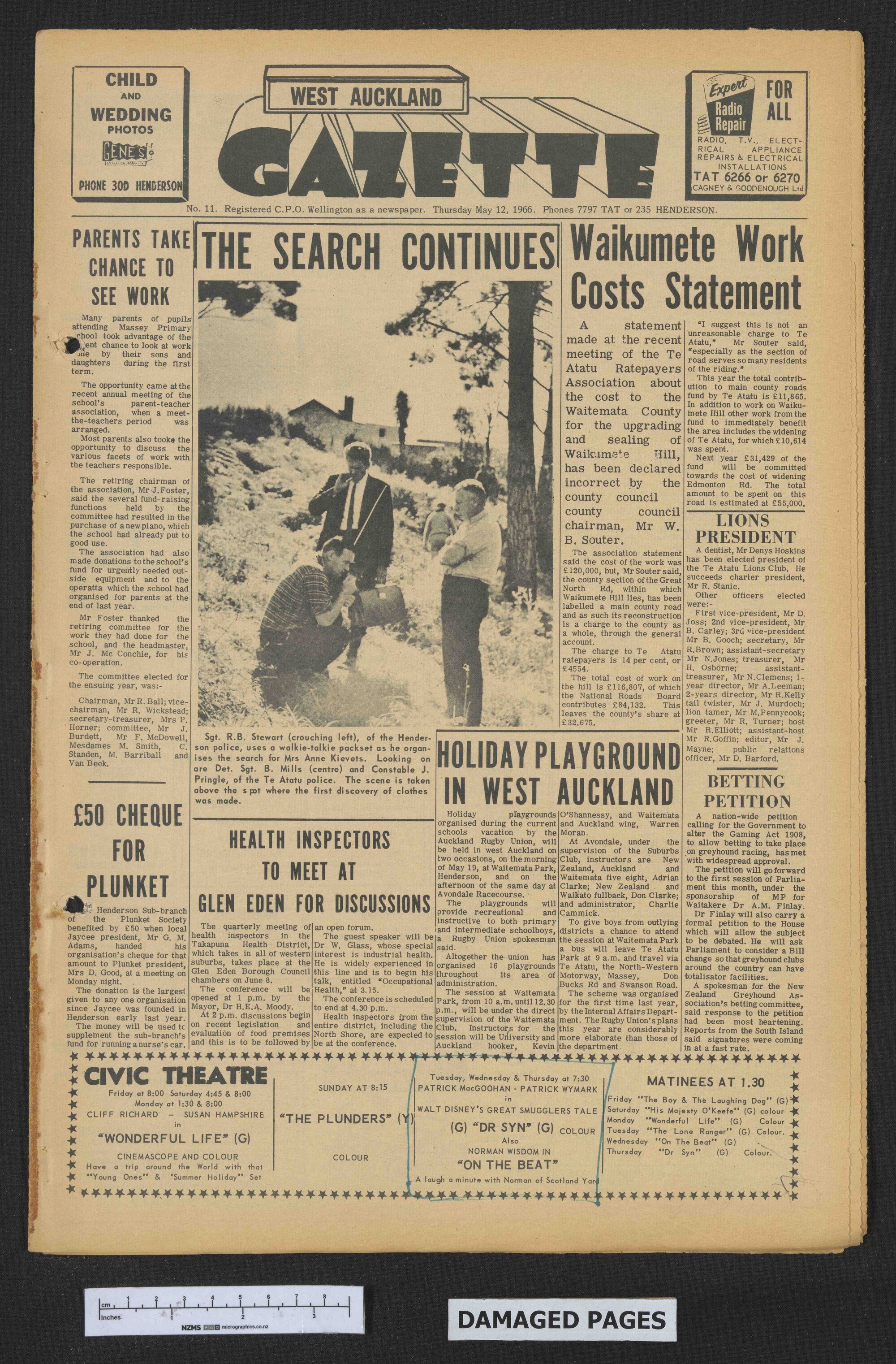 1966-05-12 West Auckland Gazette