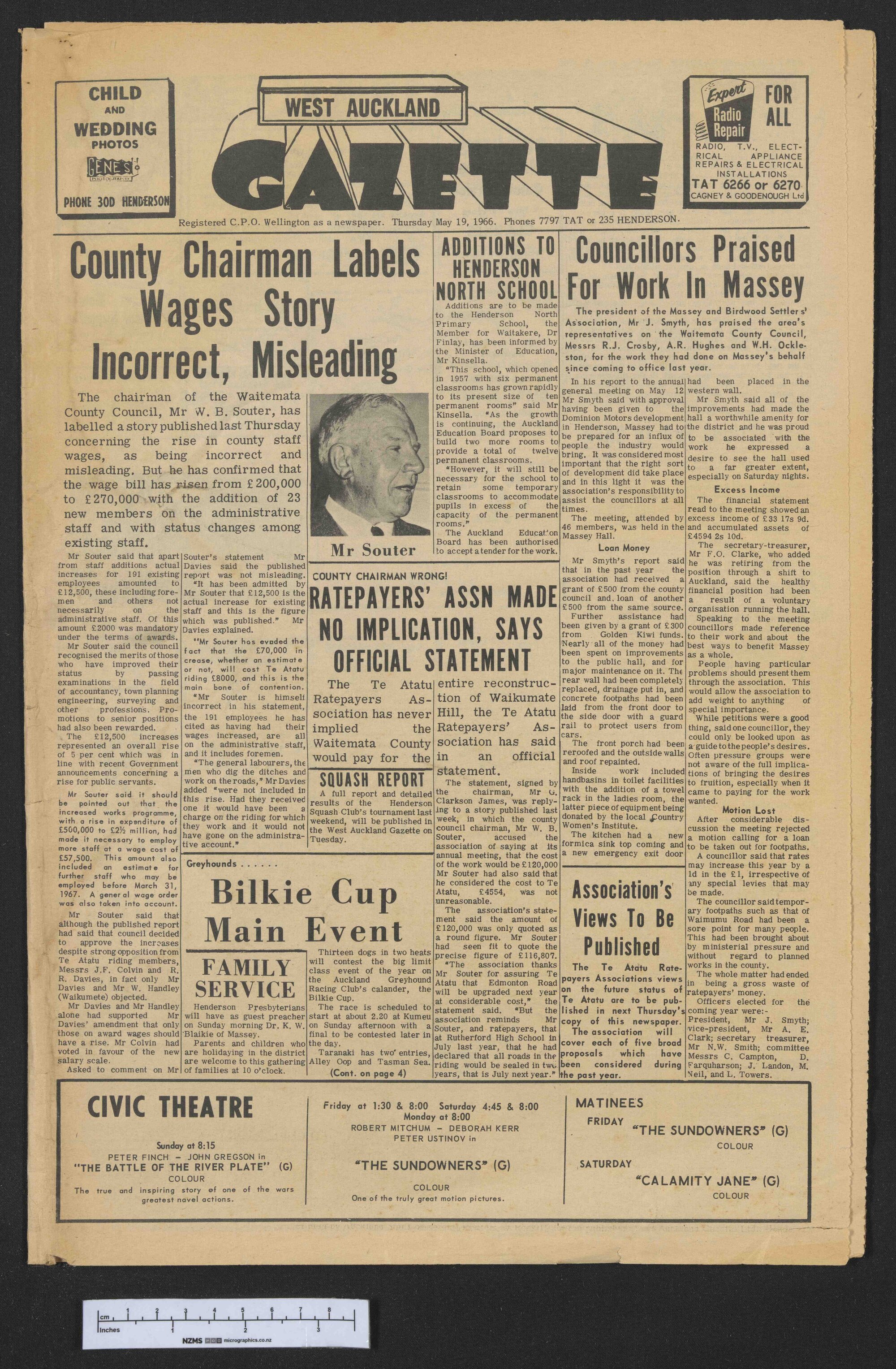 1966-05-19 West Auckland Gazette