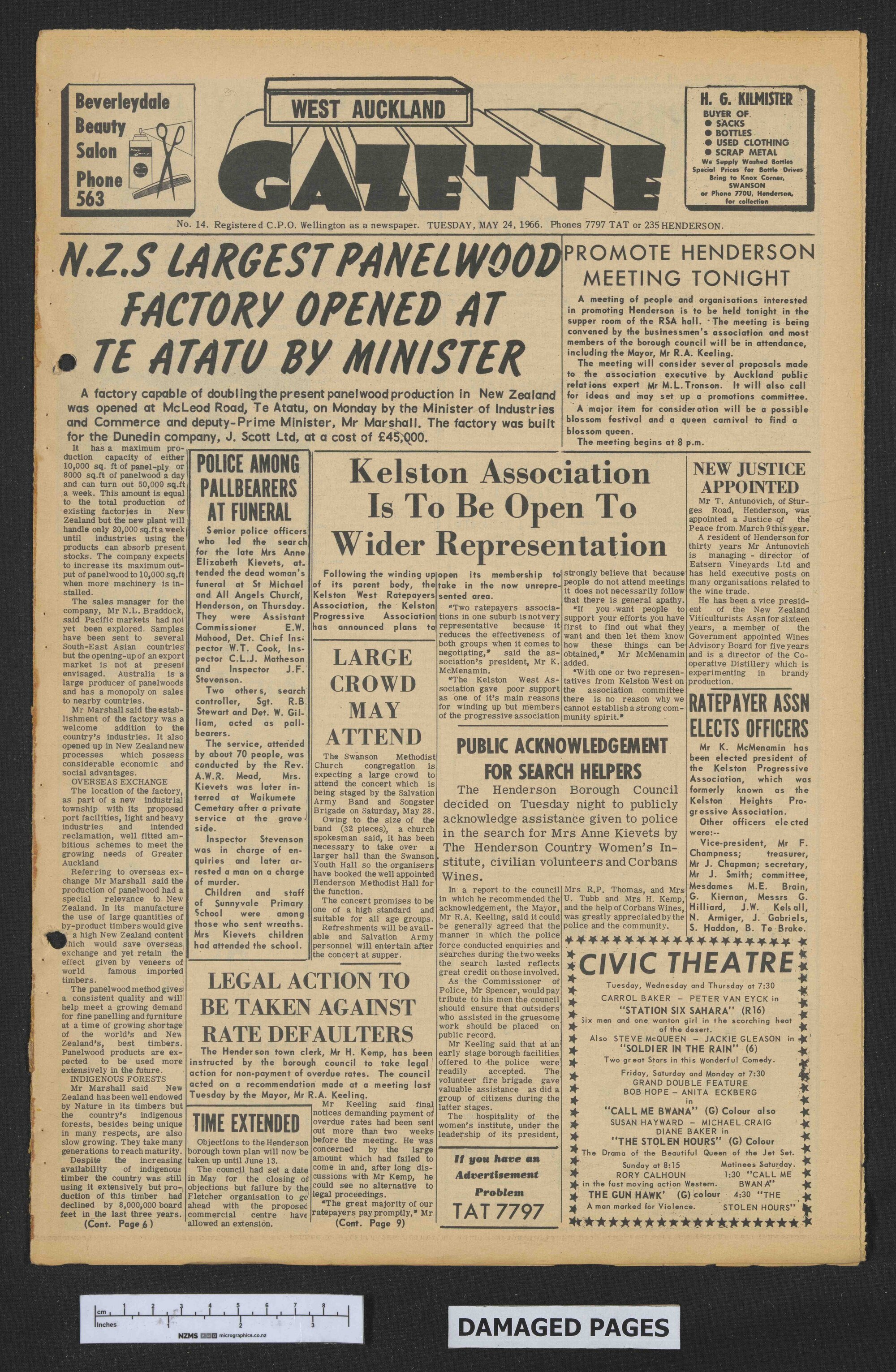 1966-05-24 West Auckland Gazette