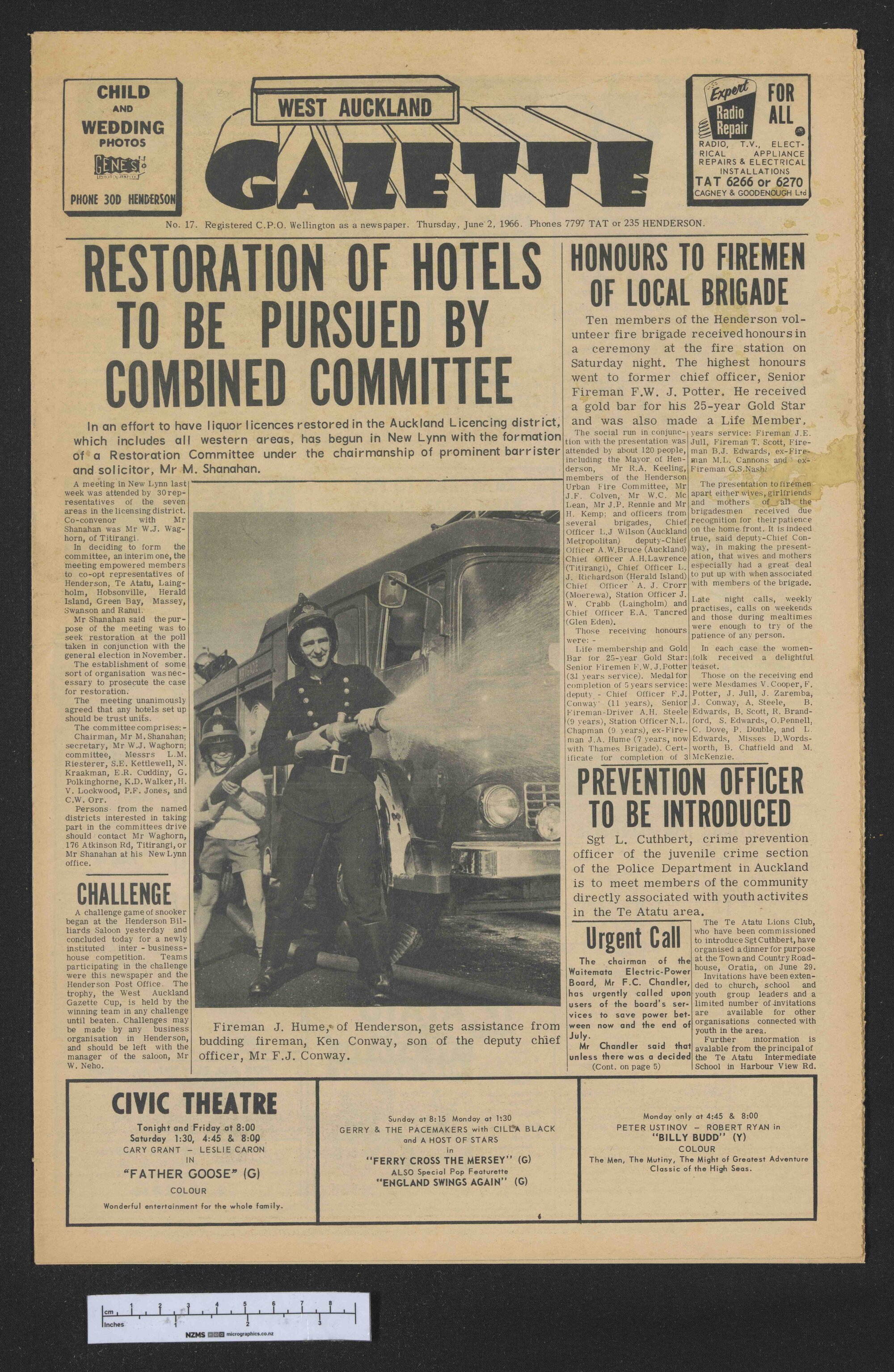 1966-06-02 West Auckland Gazette