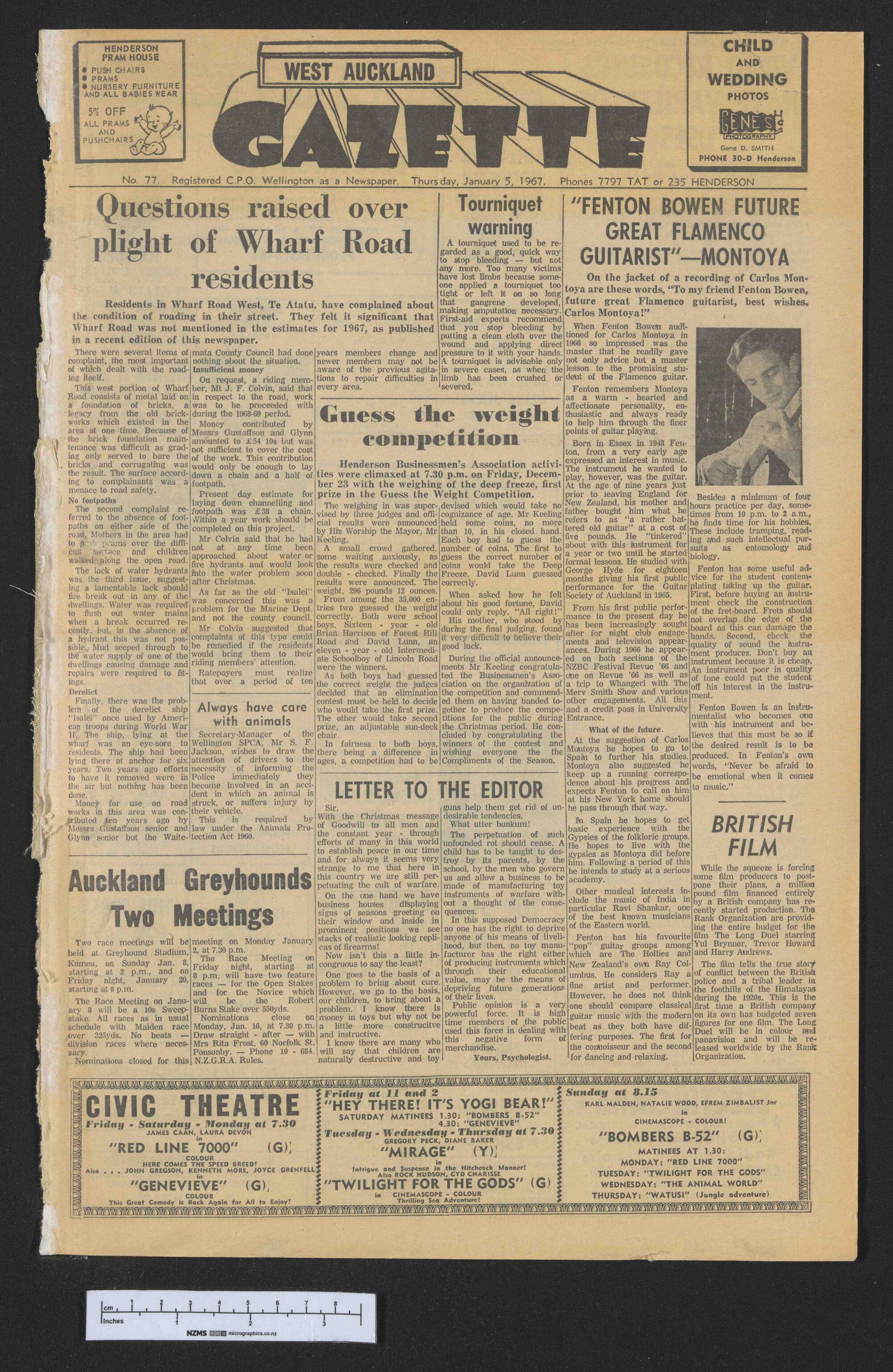 1967-01-05 West Auckland Gazette