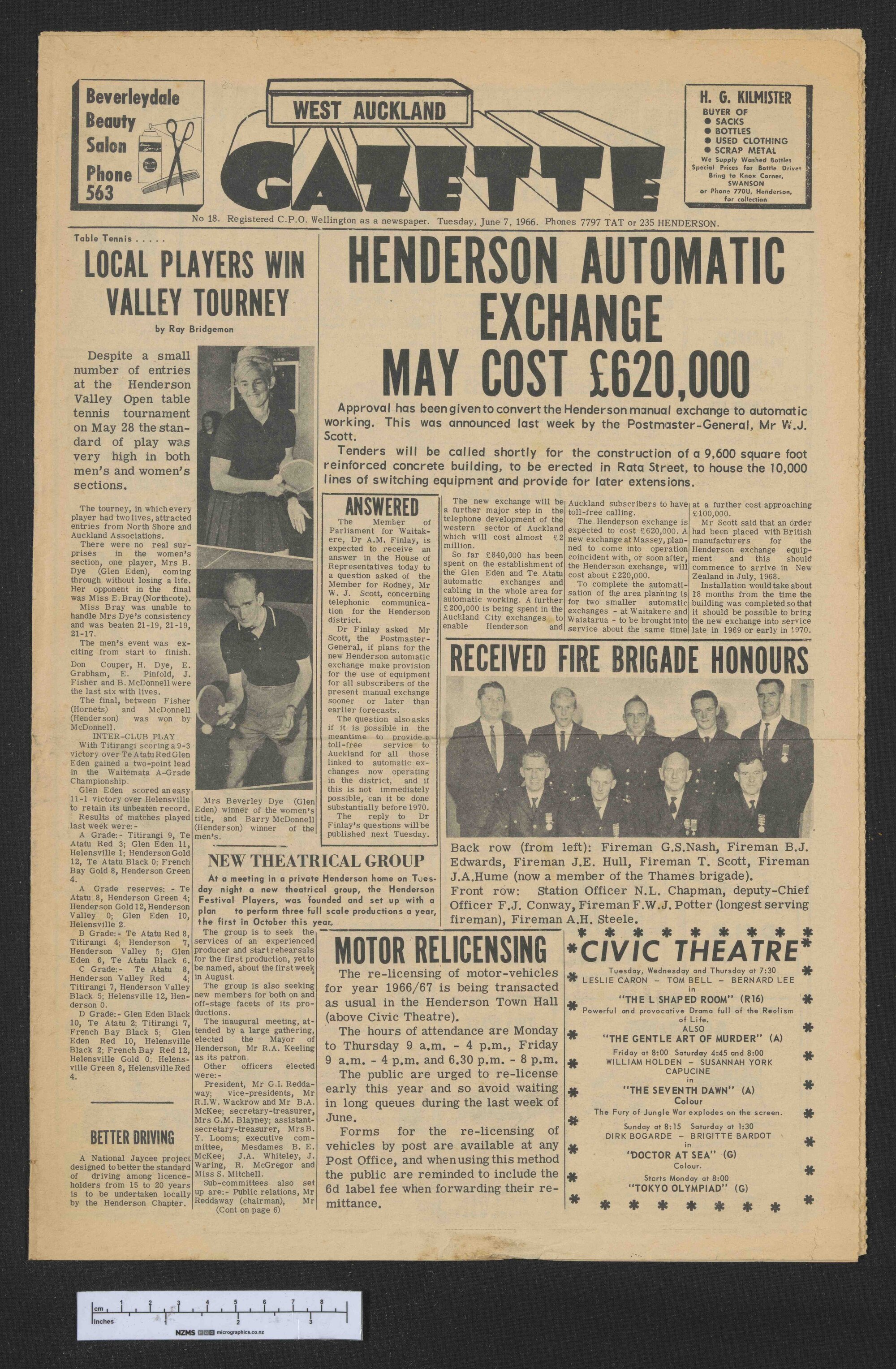 1966-06-07 West Auckland Gazette