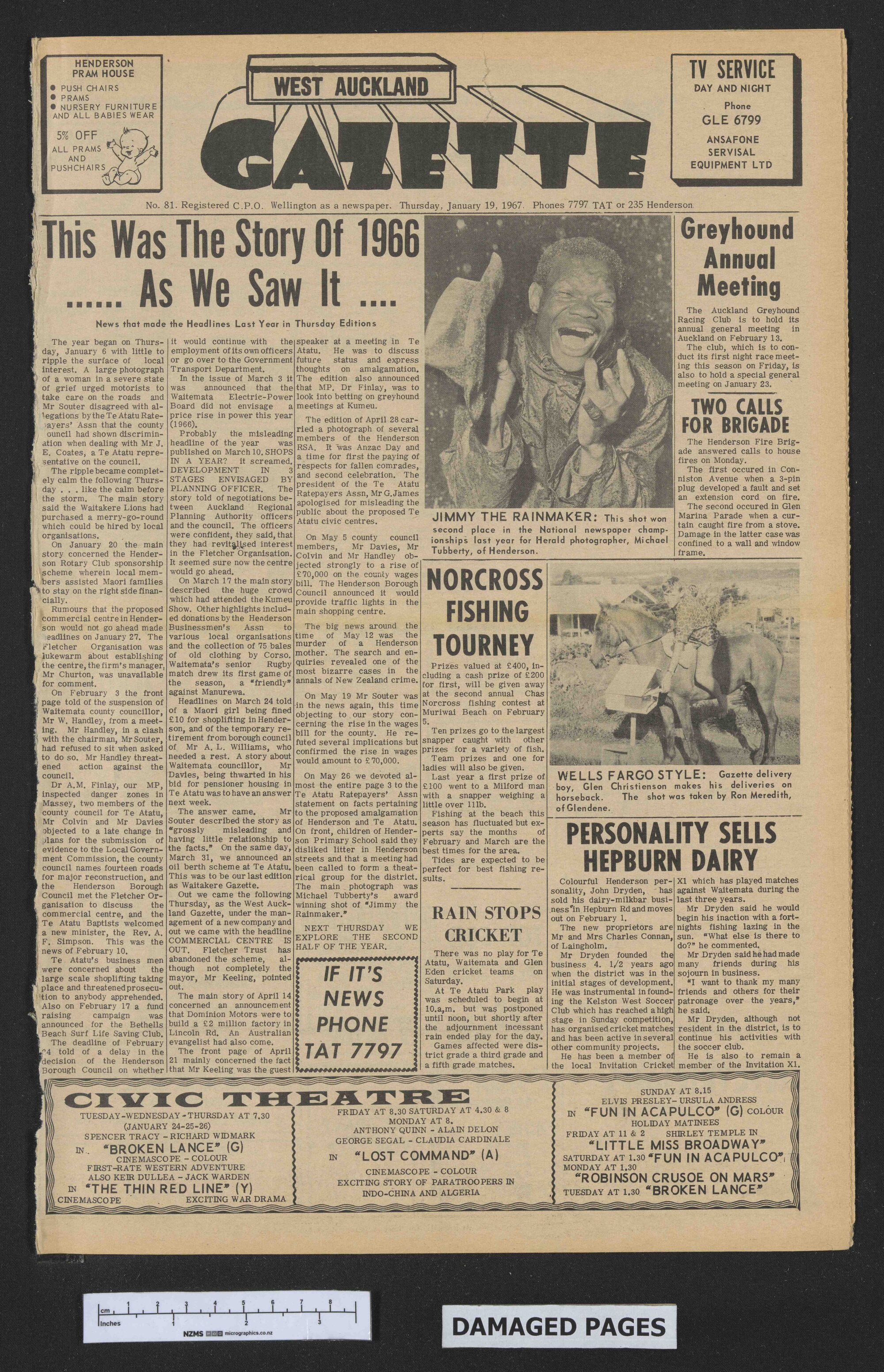 1967-01-19 West Auckland Gazette