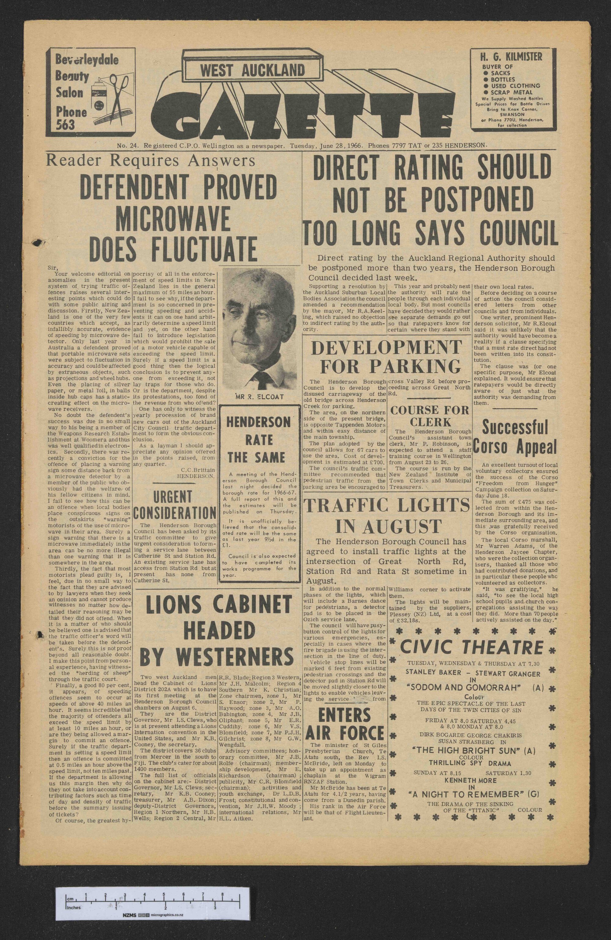 1966-06-28 West Auckland Gazette