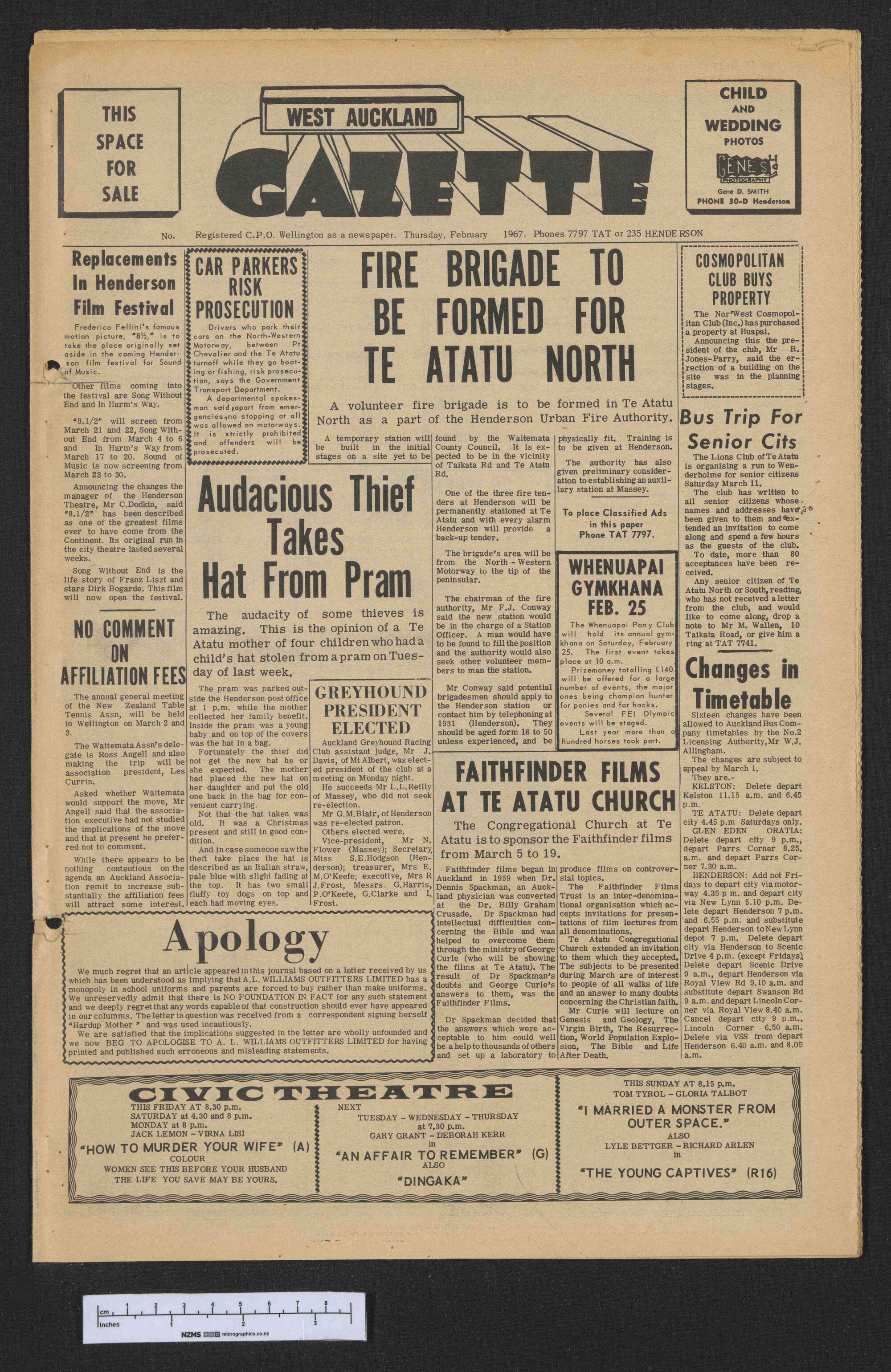 1967-02-16 West Auckland Gazette